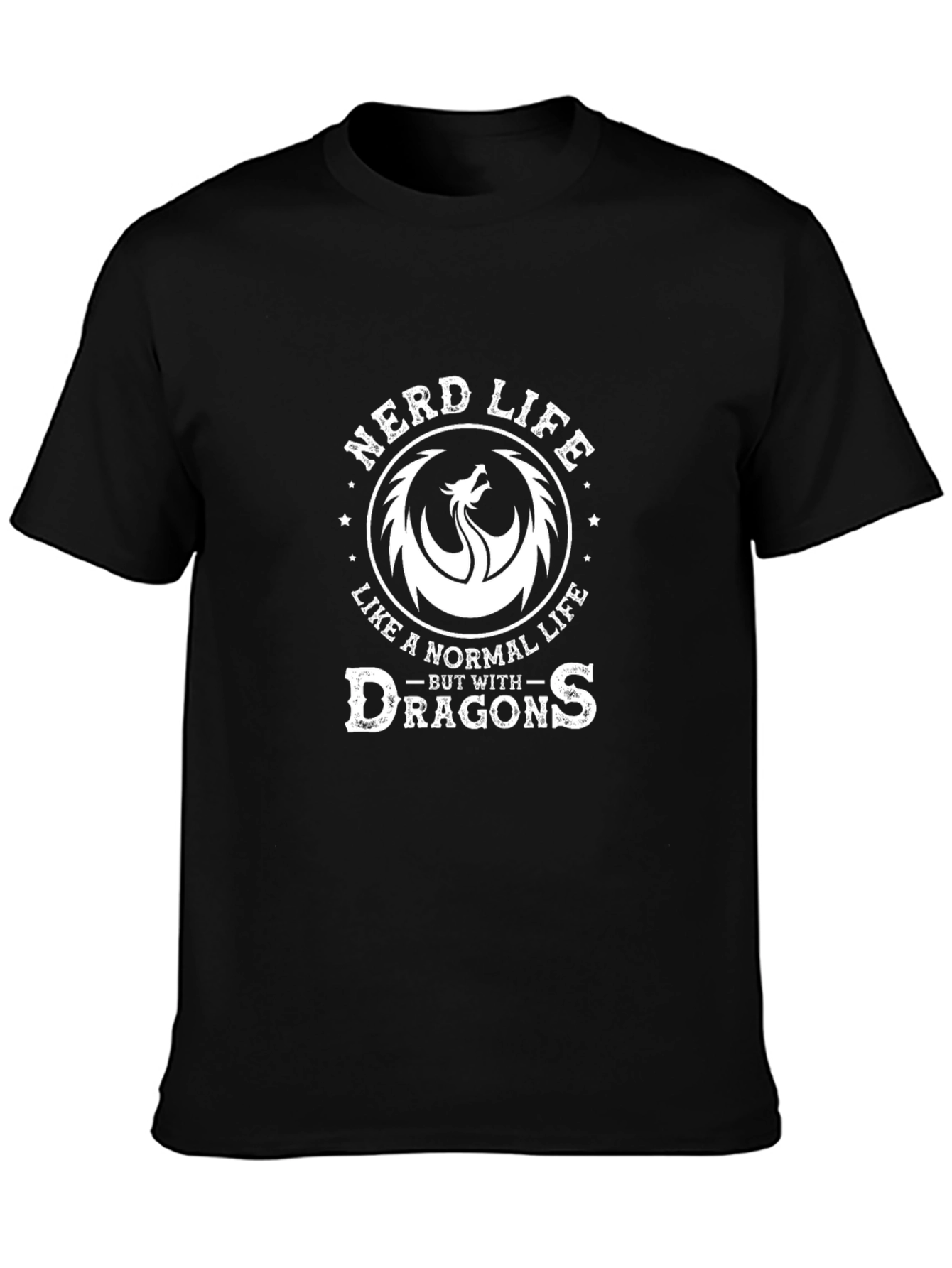 Nerd Life Dragon Graphic T-Shirt