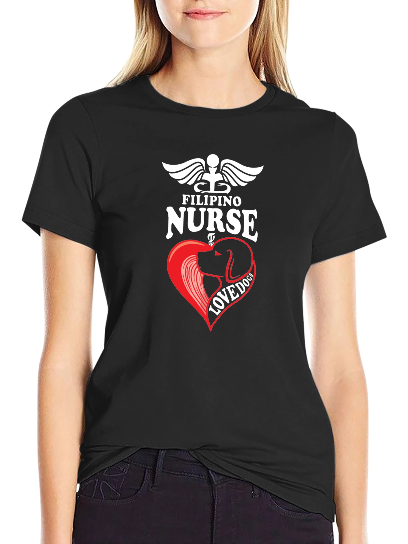 Filipino Nurse Love Dog T-Shirt