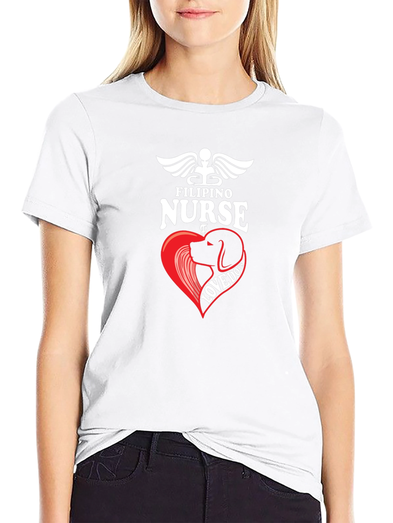 Filipino Nurse Love Dog T-Shirt