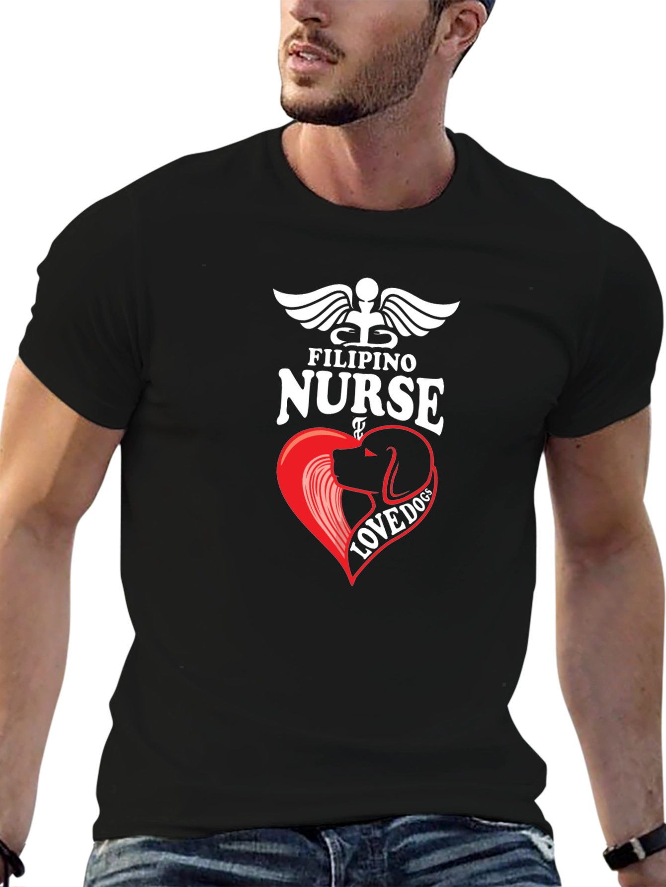 Filipino Nurse Love Dog T-Shirt