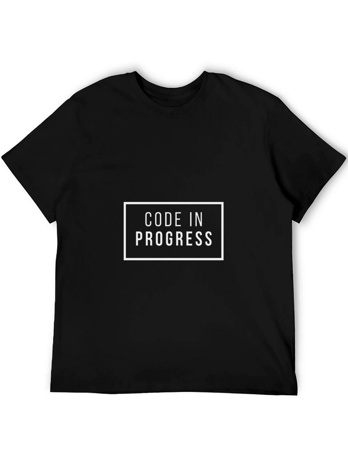 Code In Progress Black T-Shirt