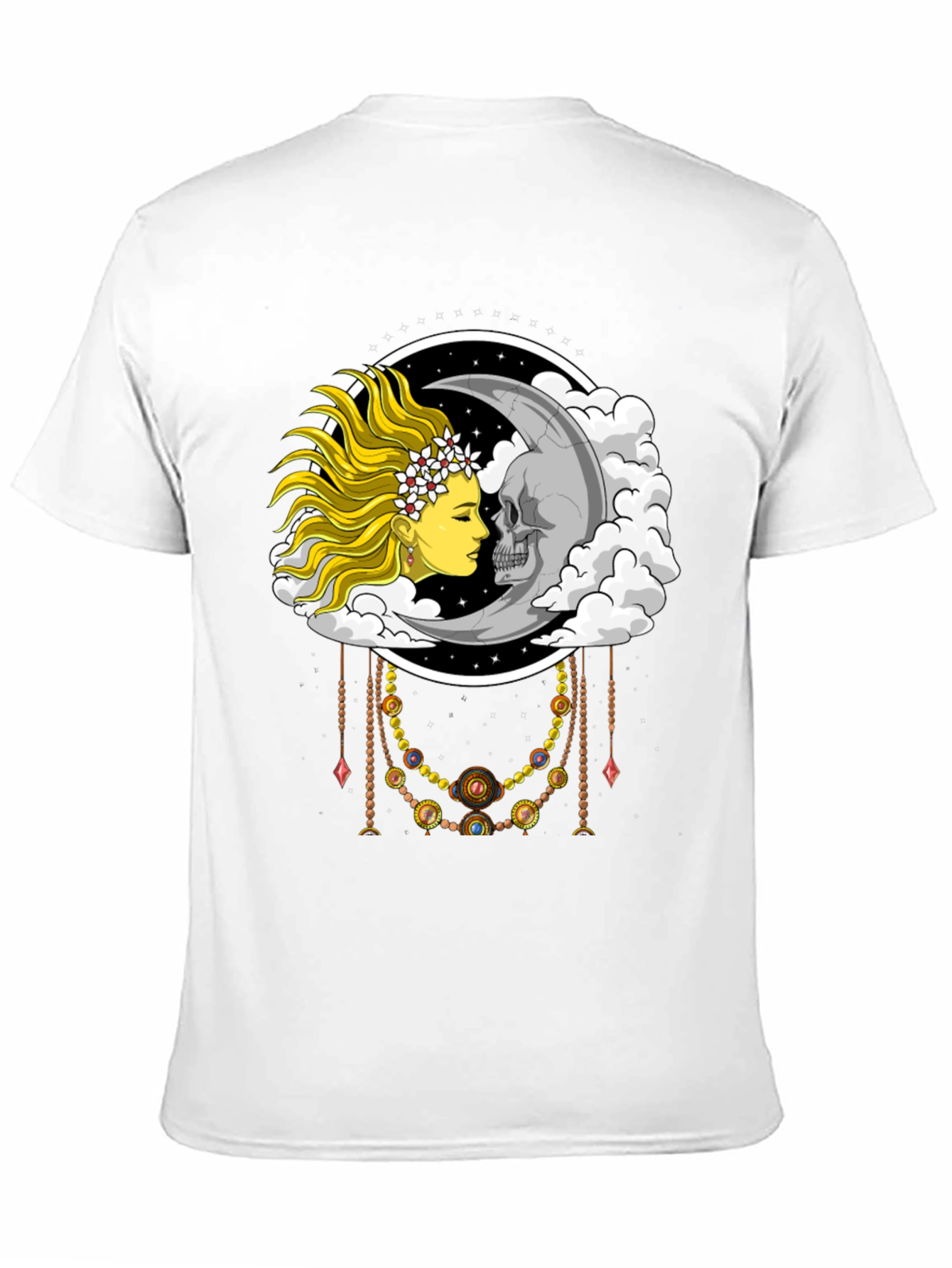 Sun and Moon Graphic Tee - Celestial Design