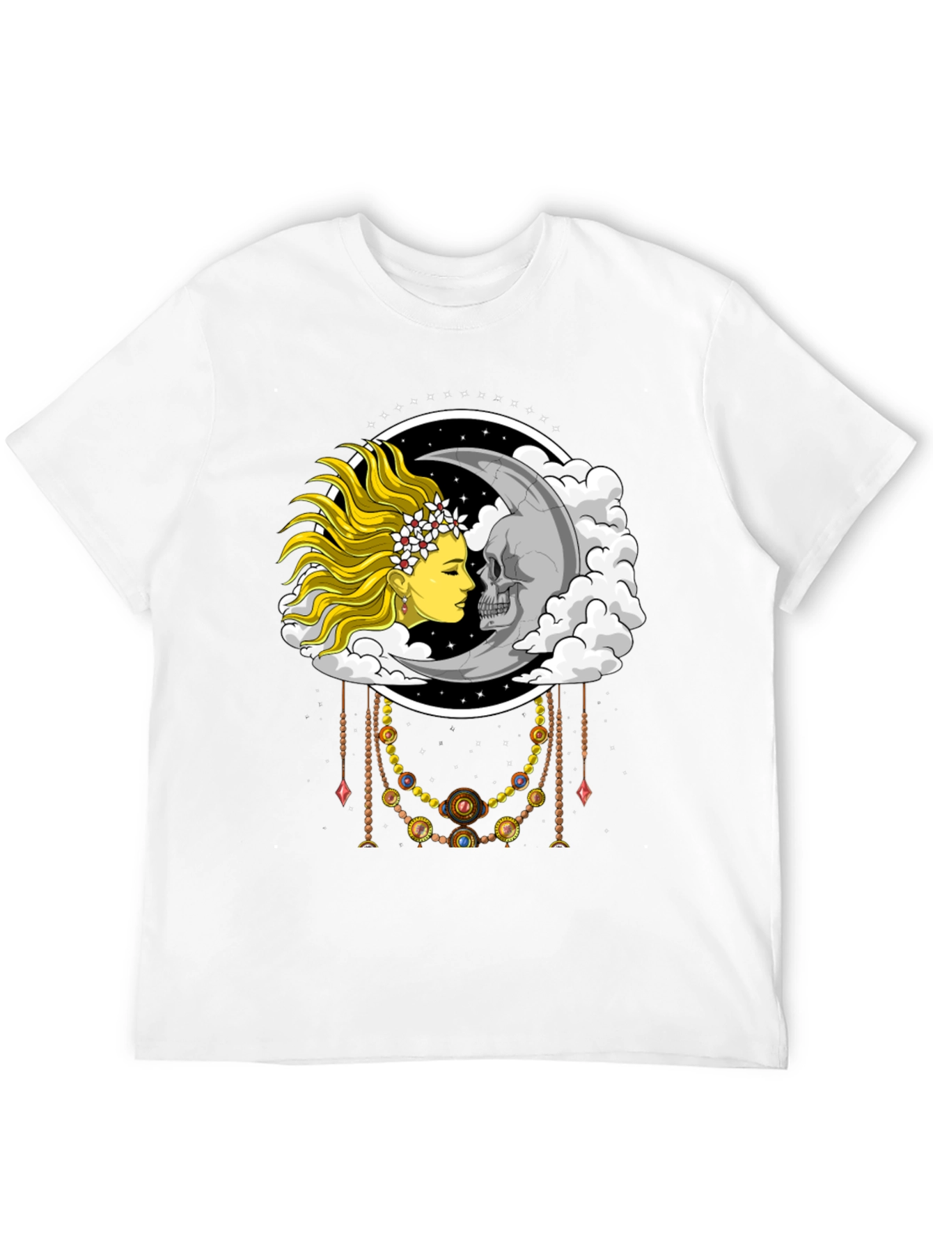 Sun and Moon Graphic Tee - Celestial Design