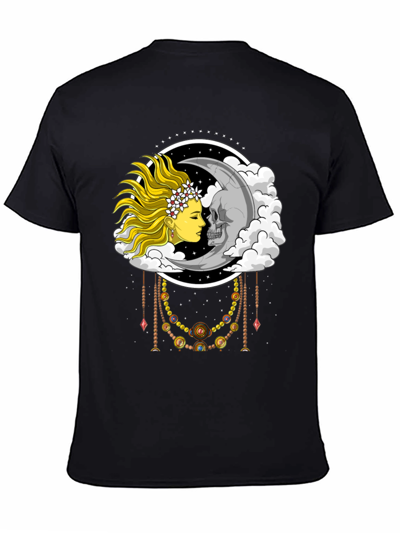 Sun and Moon Graphic Tee - Celestial Design