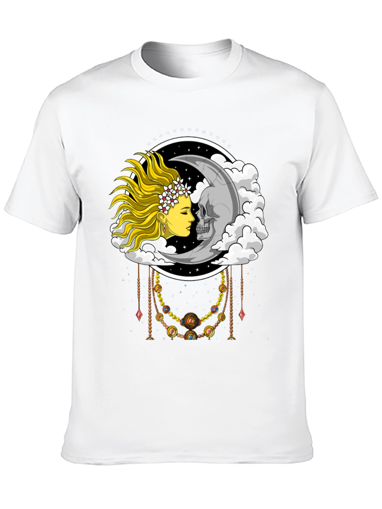 Sun and Moon Graphic Tee - Celestial Design