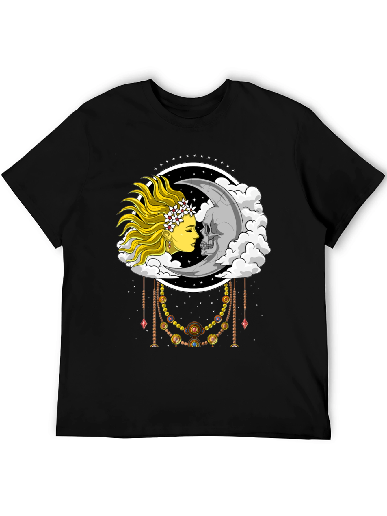 Sun and Moon Graphic Tee - Celestial Design