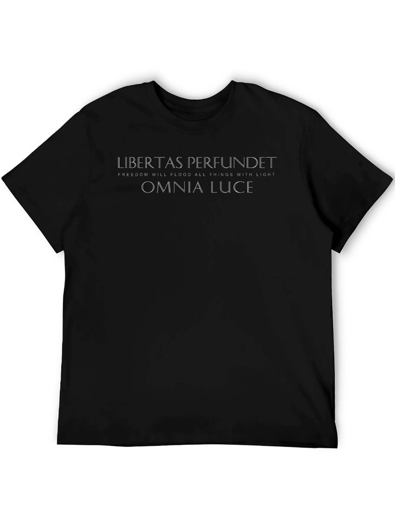 Libertas Perfundet Mens Black T-Shirt