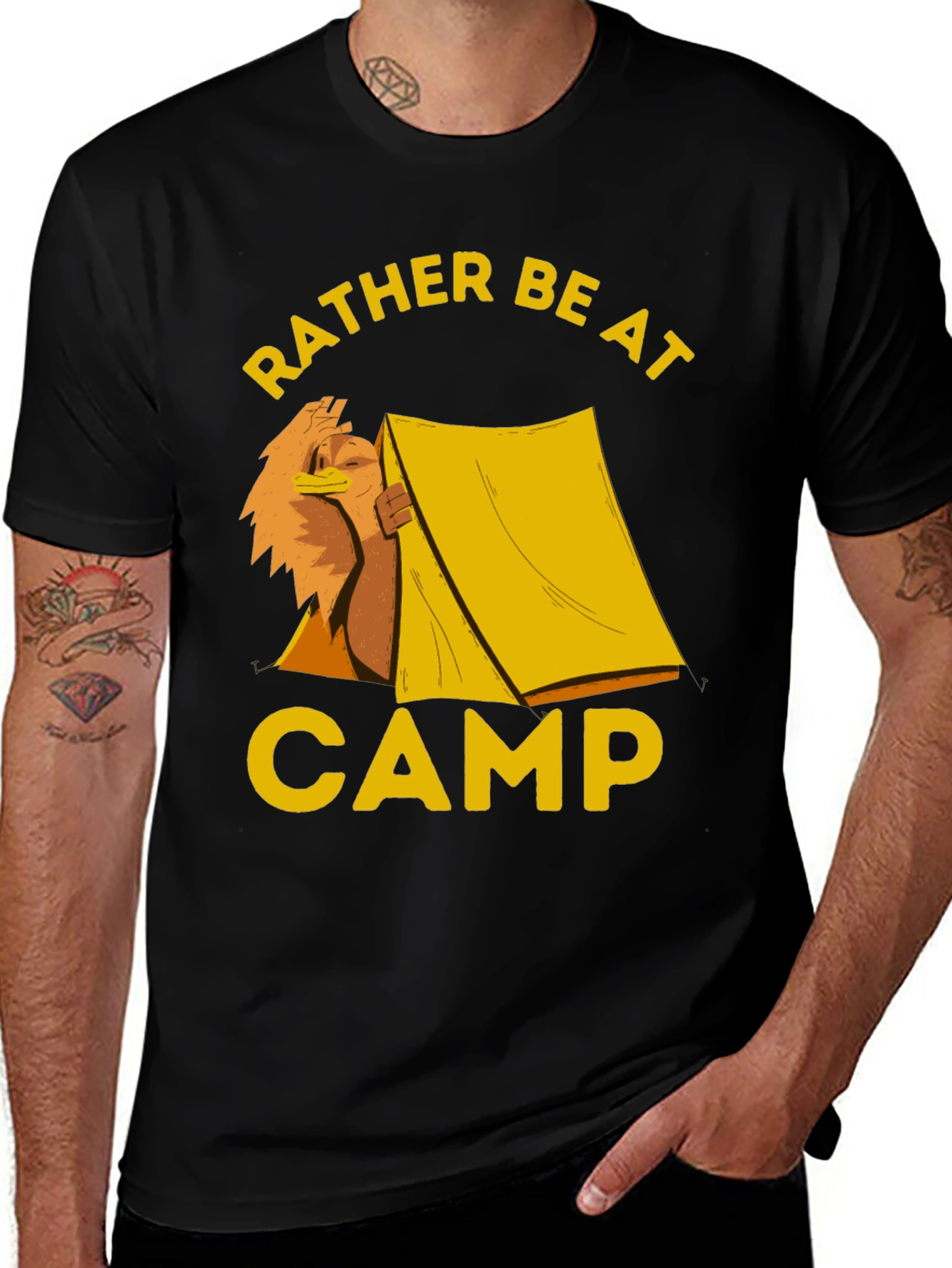 Rather Be At Camp T-Shirt - Camping Lover Tee