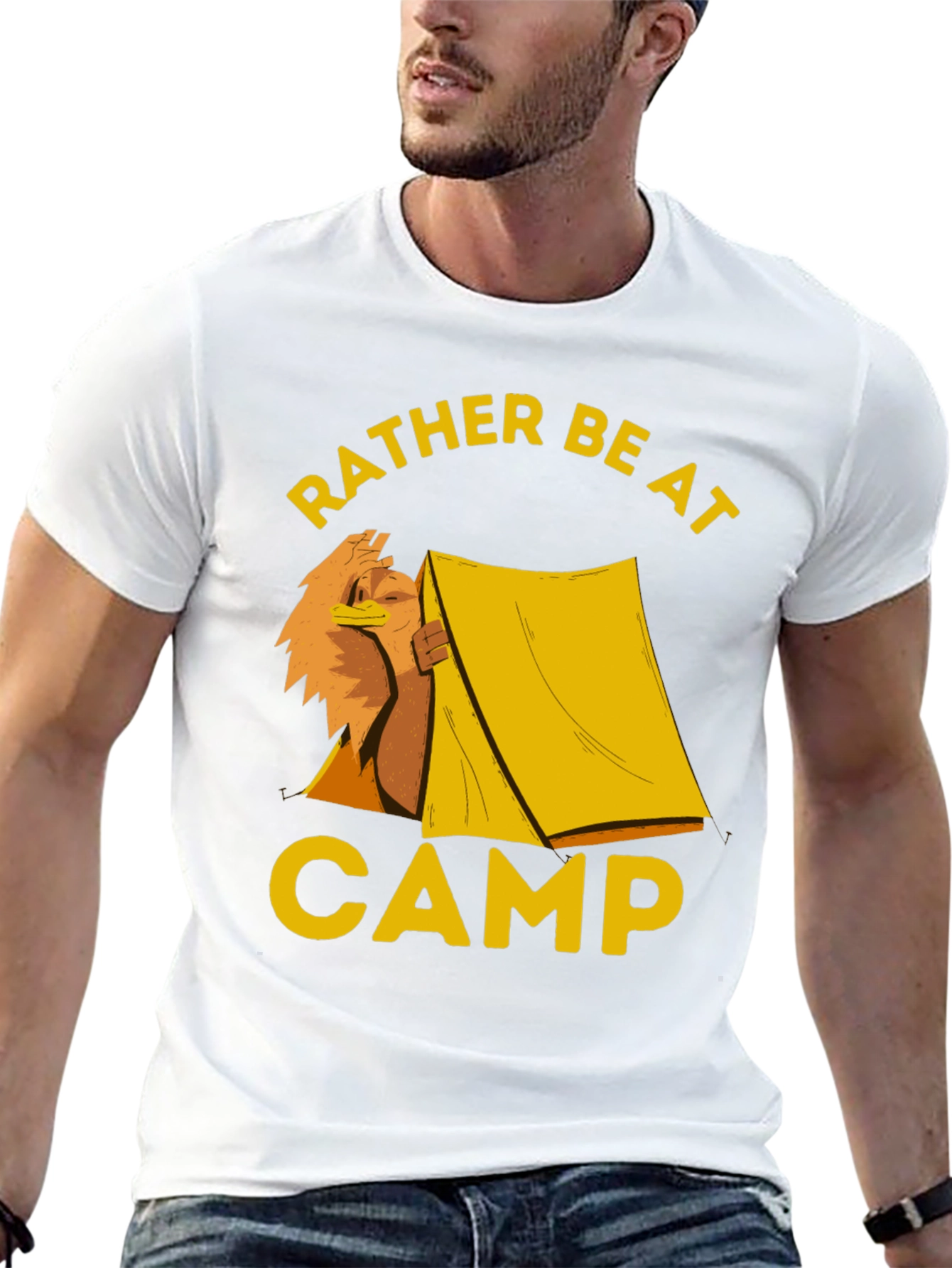 Rather Be At Camp T-Shirt - Camping Lover Tee