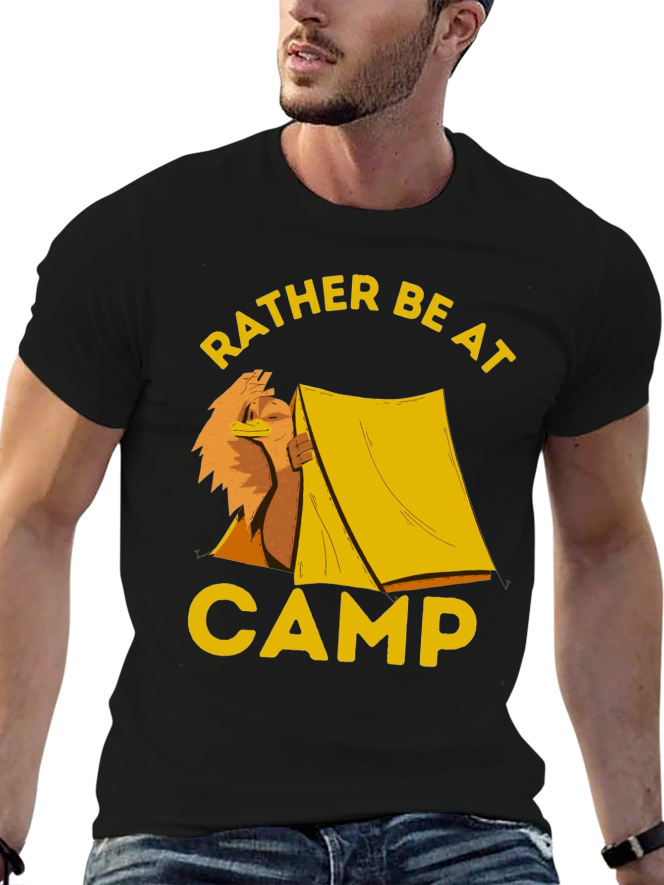 Rather Be At Camp T-Shirt - Camping Lover Tee