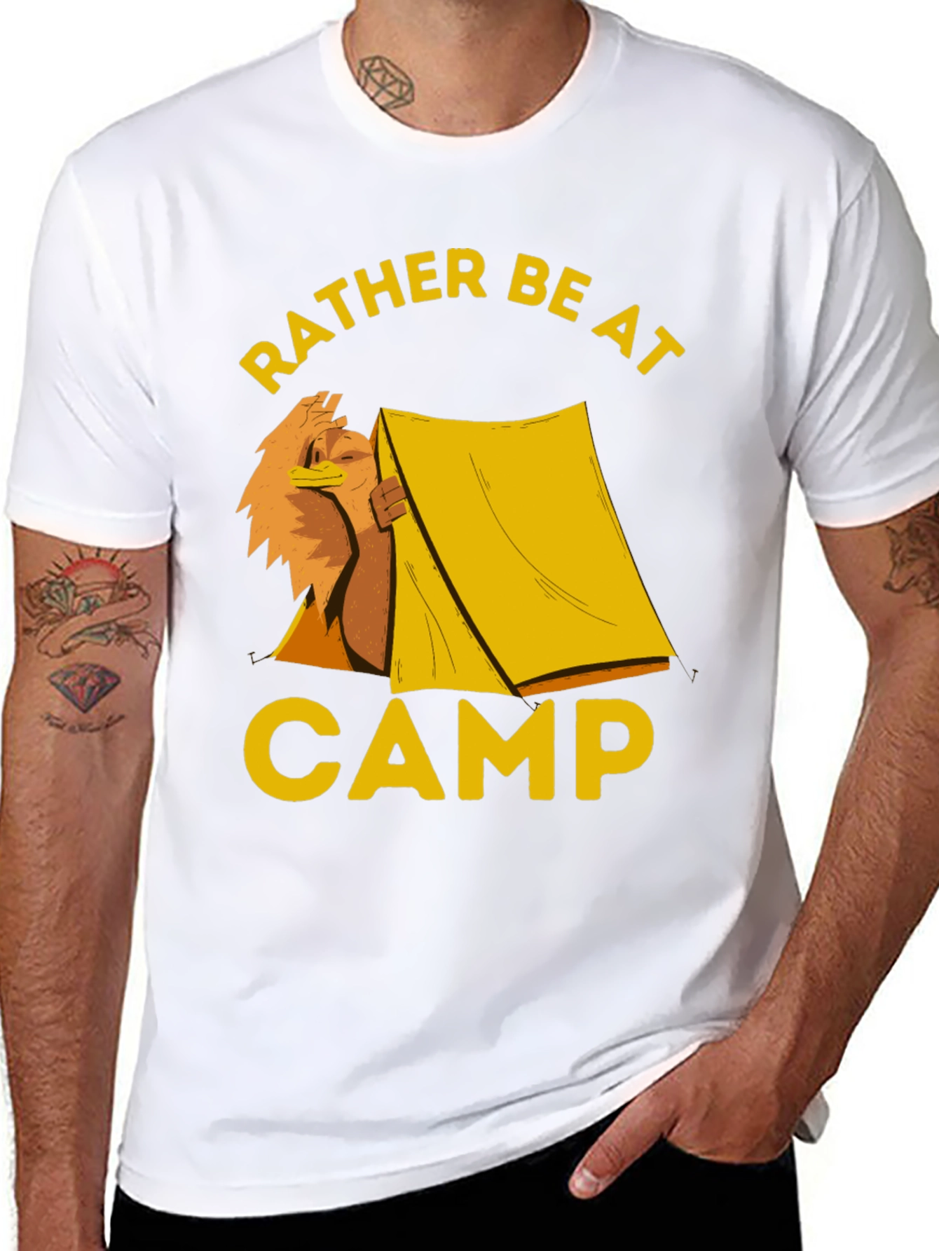Rather Be At Camp T-Shirt - Camping Lover Tee
