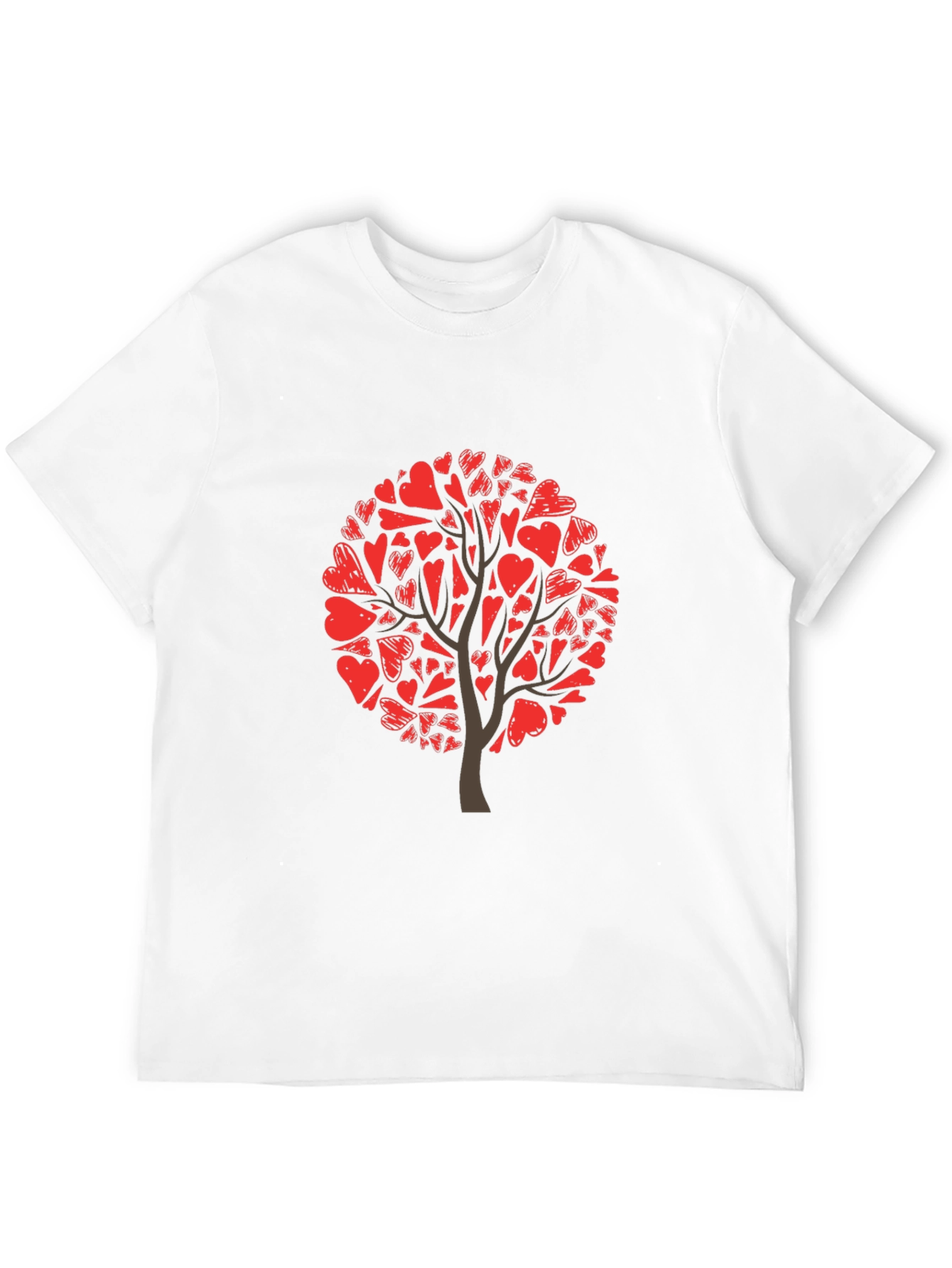Heart Tree Graphic Tee - Black Cotton Blend