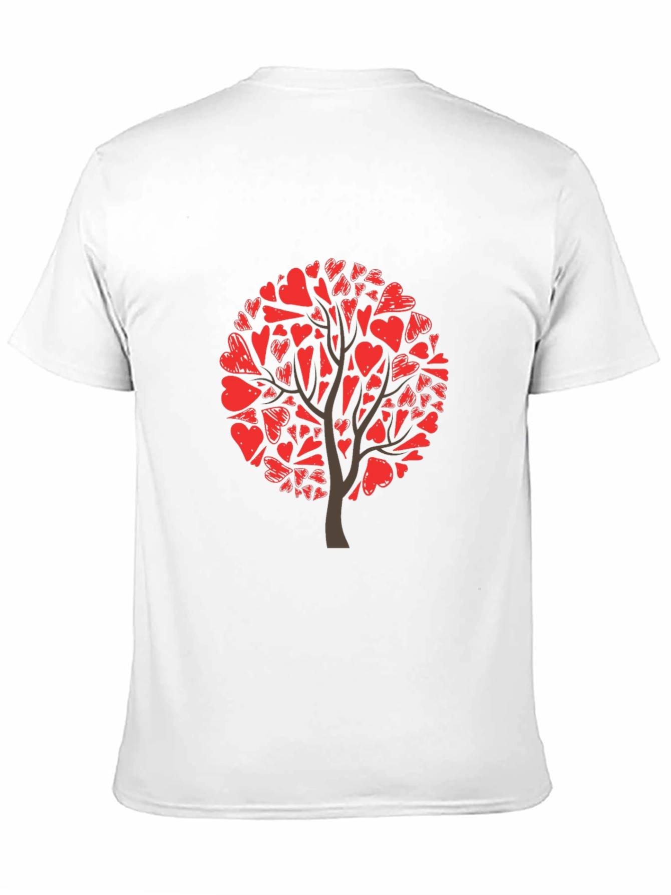 Heart Tree Graphic Tee - Black Cotton Blend