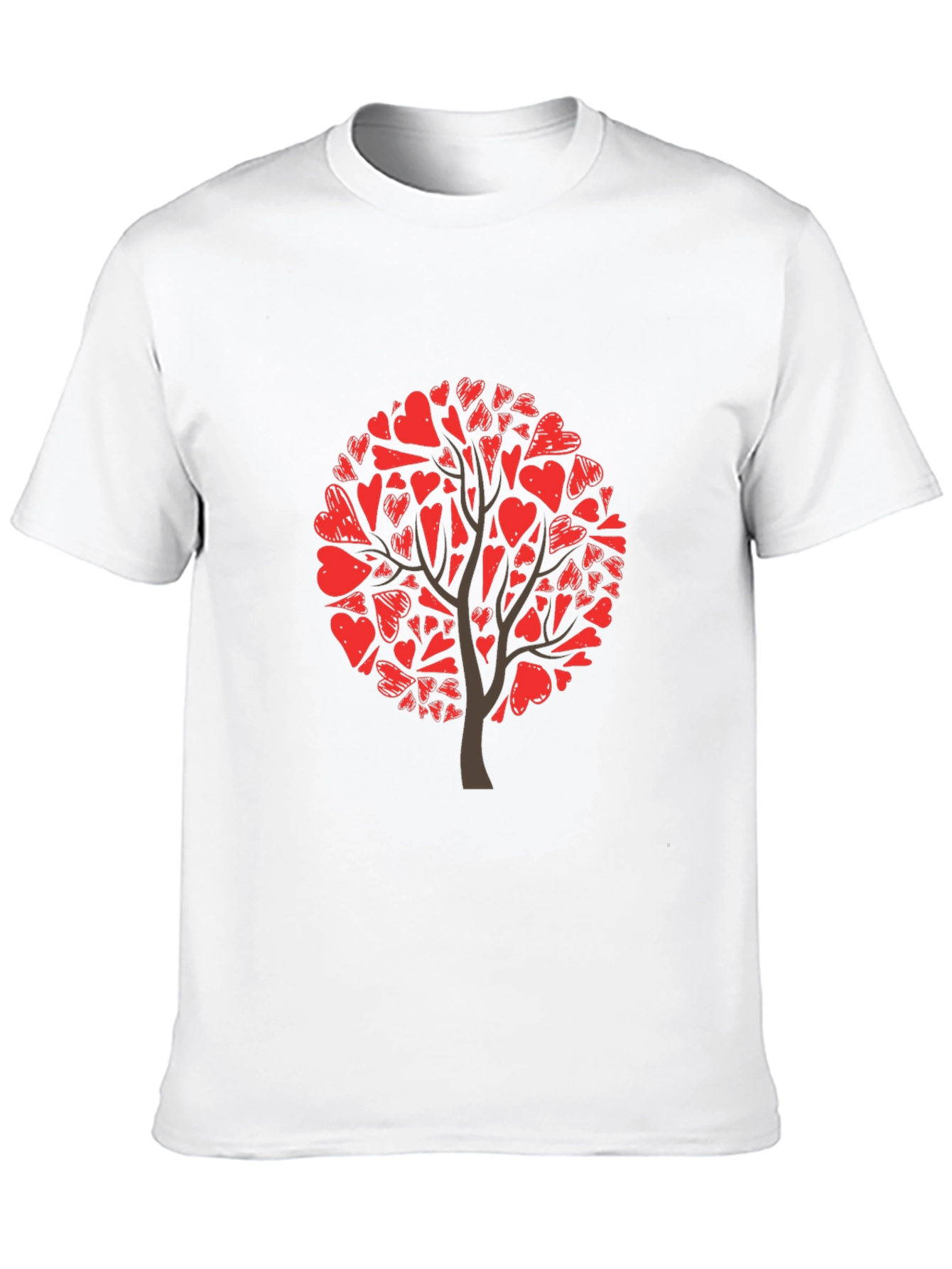 Heart Tree Graphic Tee - Black Cotton Blend