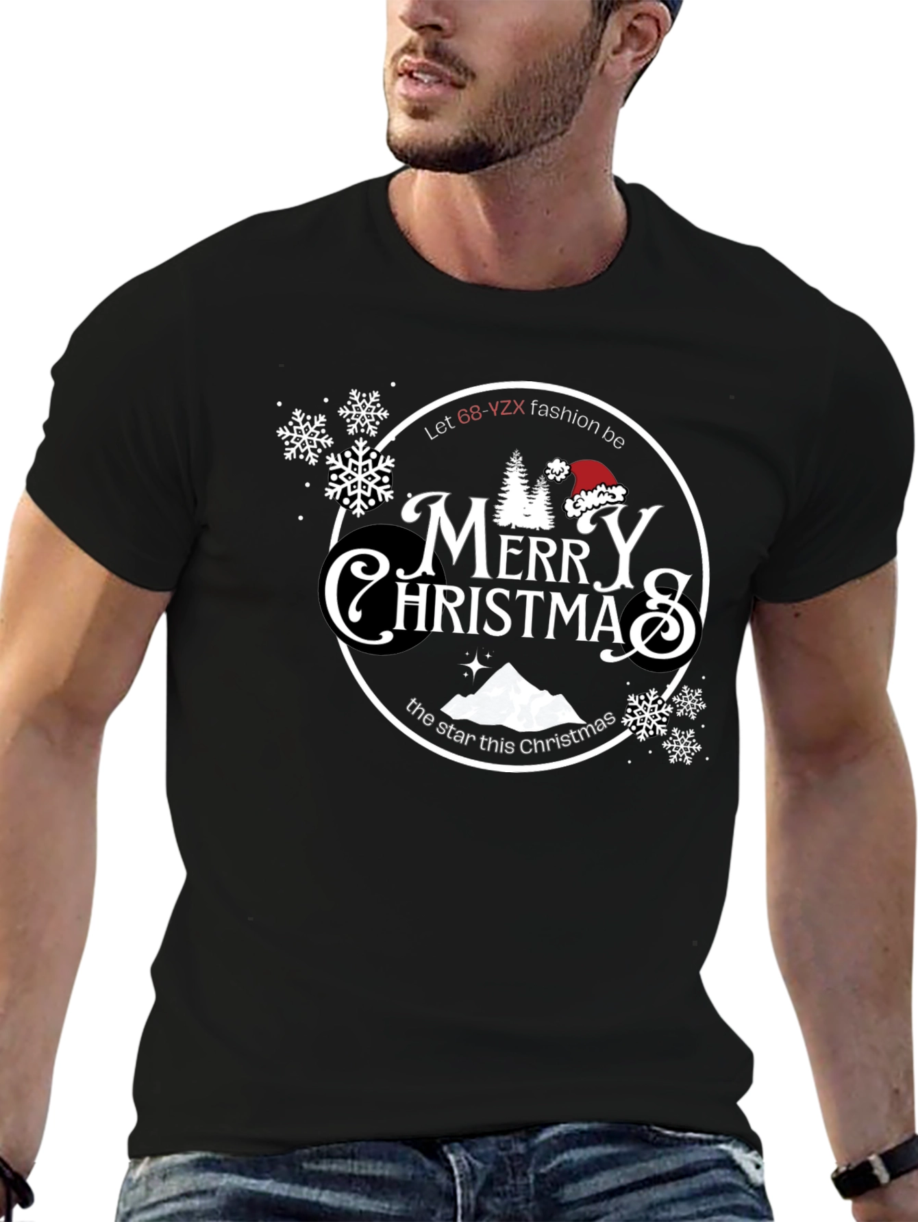 Merry Christmas Graphic Tee - Holiday Fashion