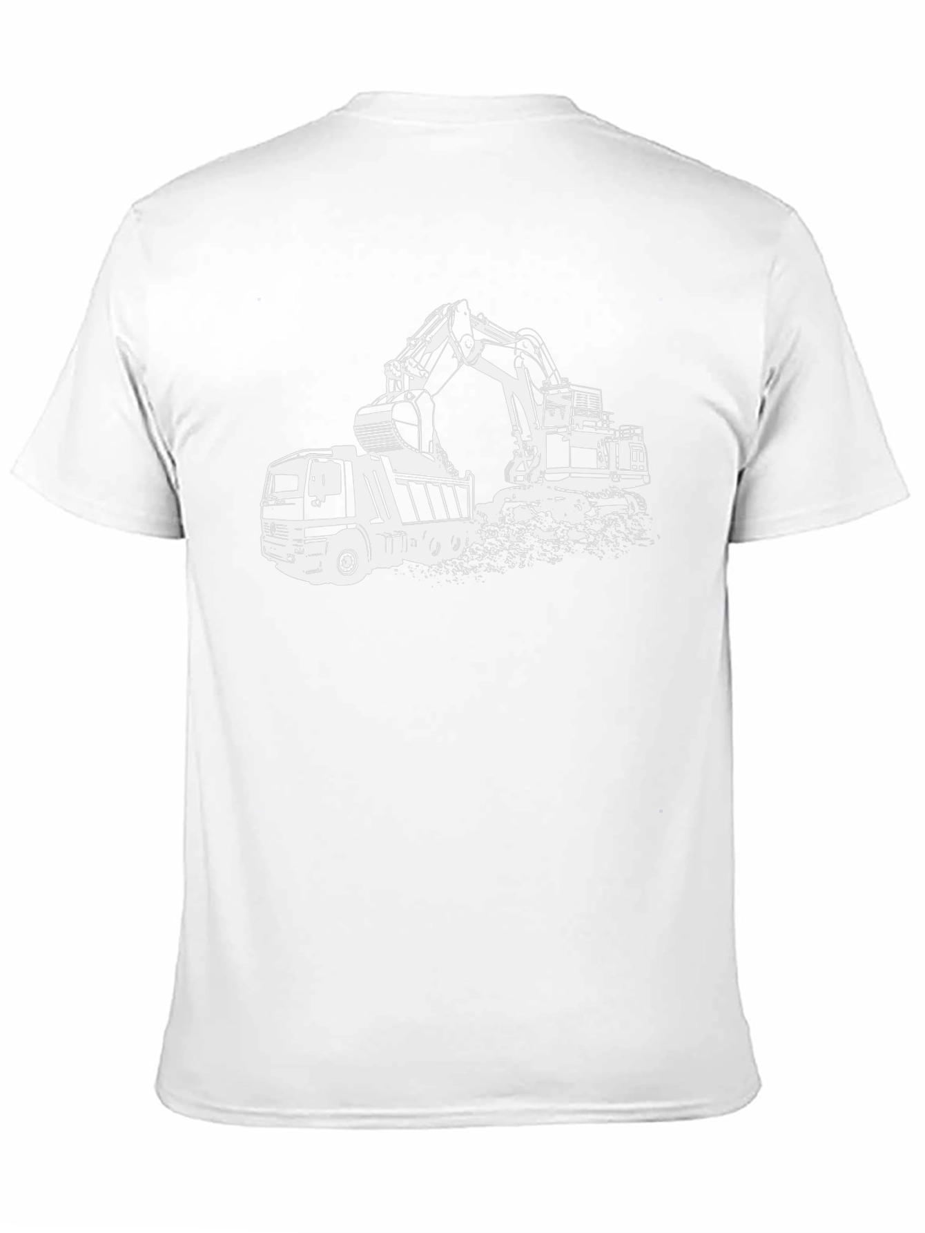 Construction Vehicle Graphic Tee - Black