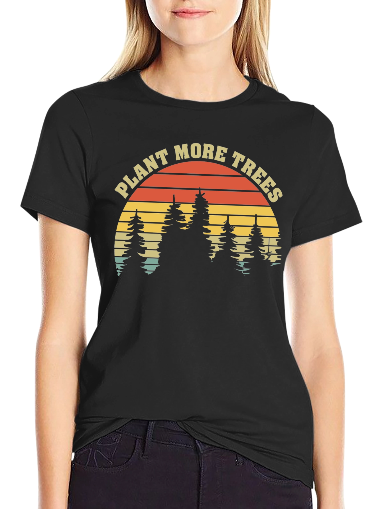 Plant More Trees Graphic Tee - Eco-Friendly Shirt