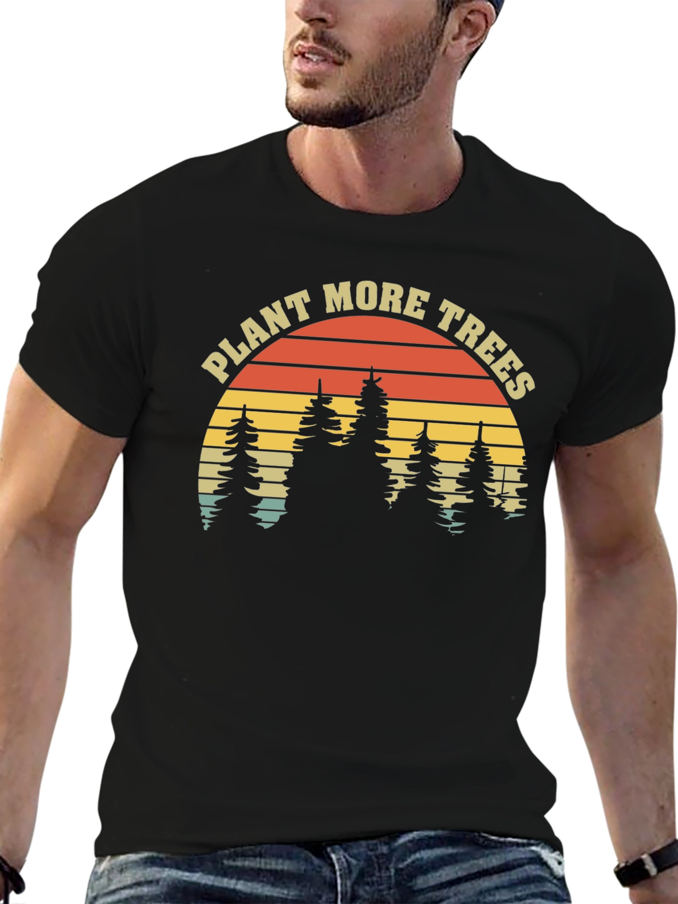 Plant More Trees Graphic Tee - Eco-Friendly Shirt