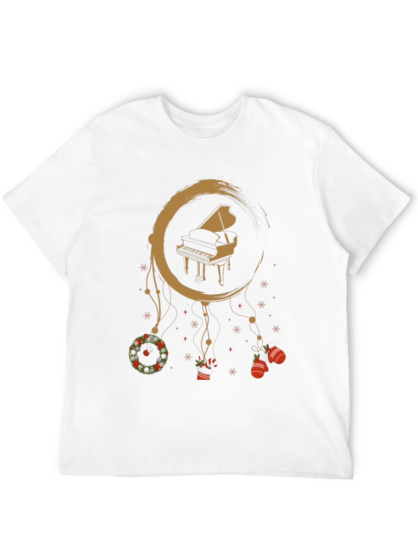 Christmas Piano Dreamcatcher T-Shirt