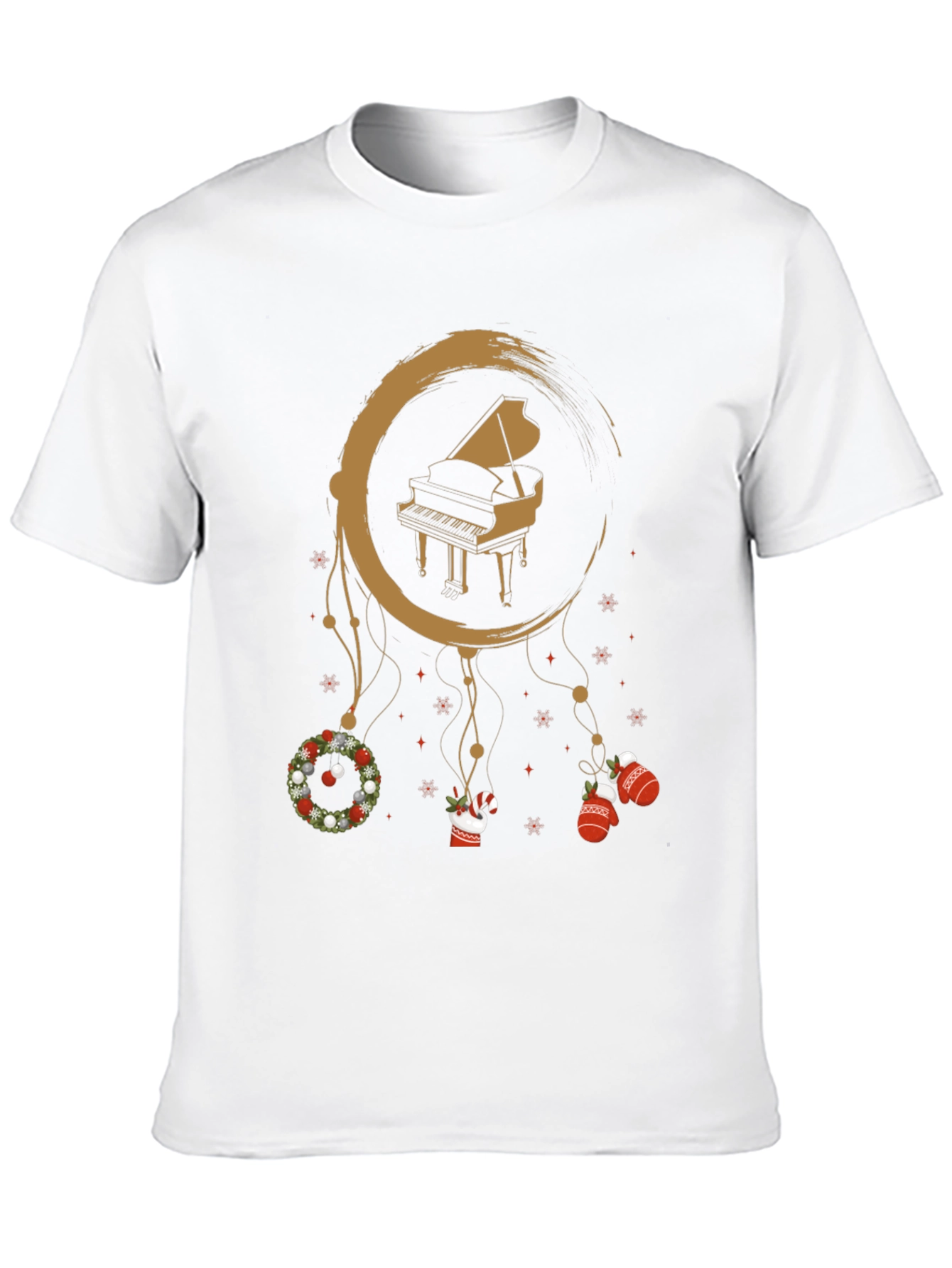 Christmas Piano Dreamcatcher T-Shirt