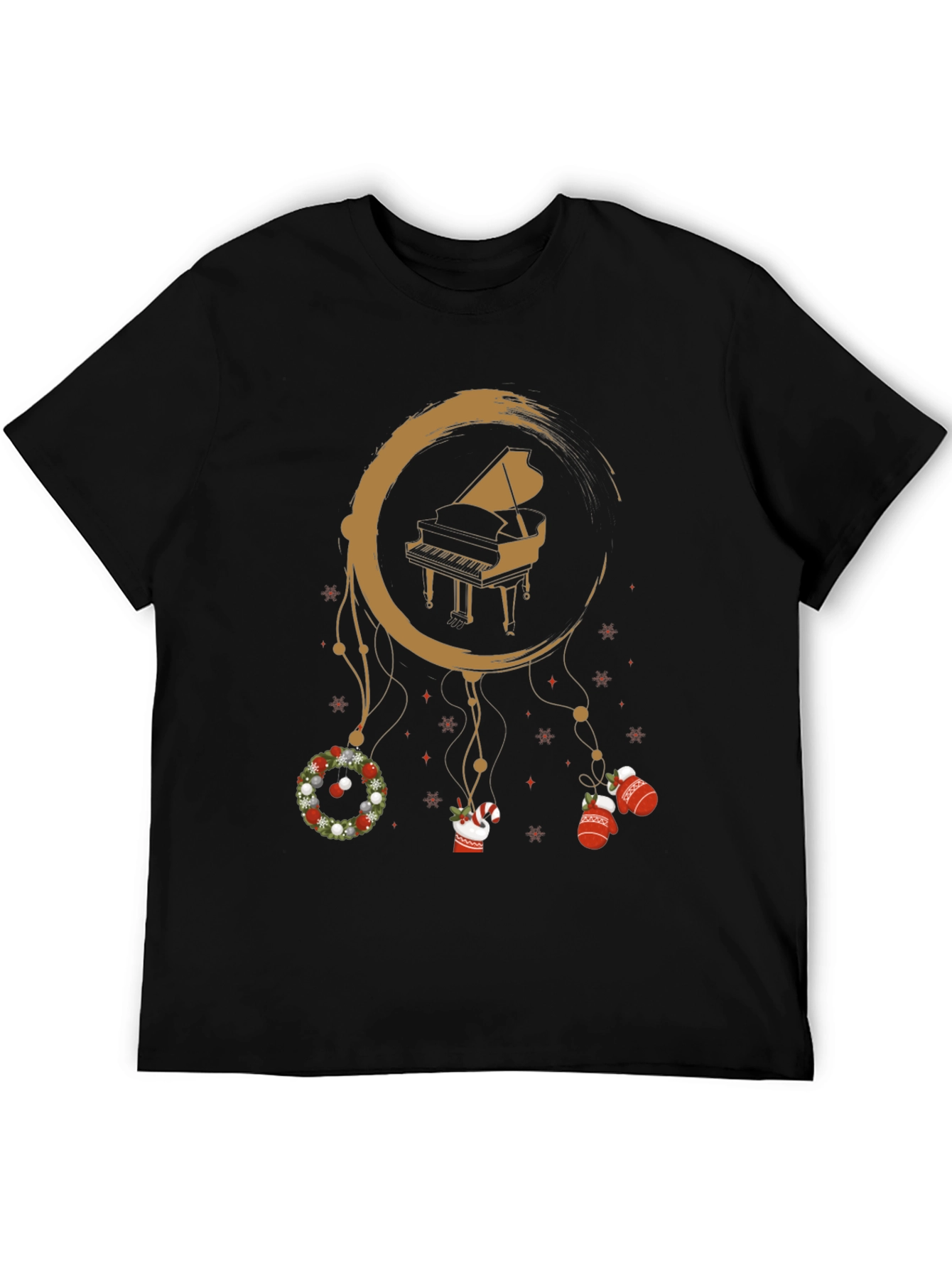 Christmas Piano Dreamcatcher T-Shirt