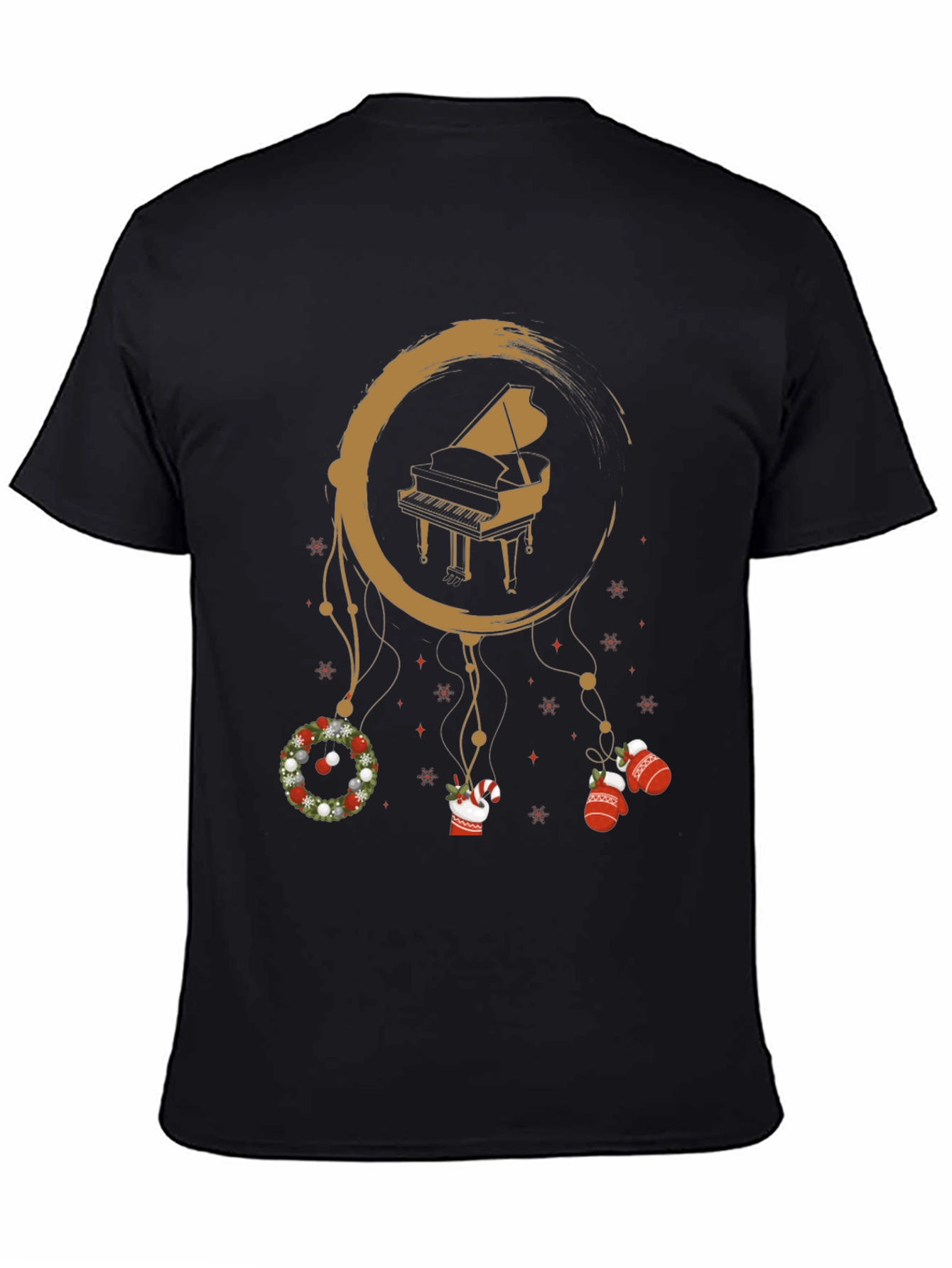 Christmas Piano Dreamcatcher T-Shirt