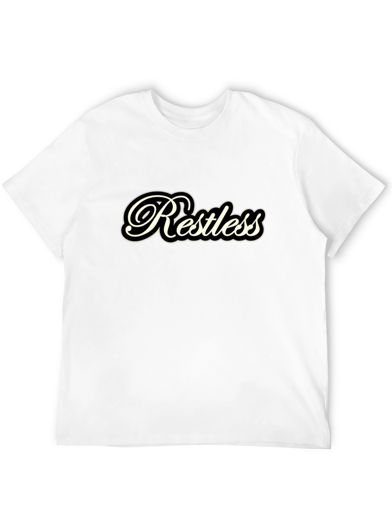 Restless Black T-Shirt: Casual Comfort