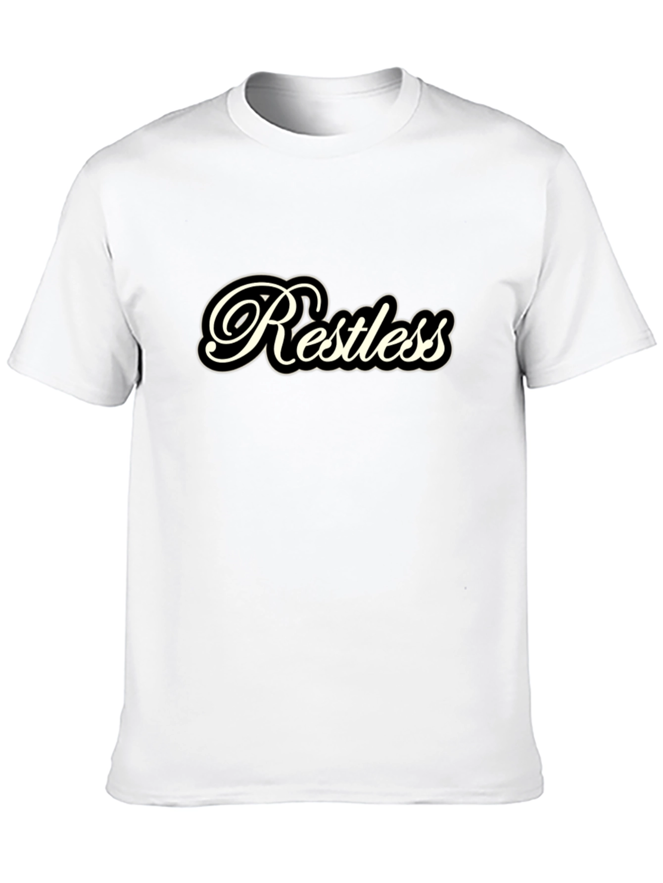 Restless Black T-Shirt: Casual Comfort