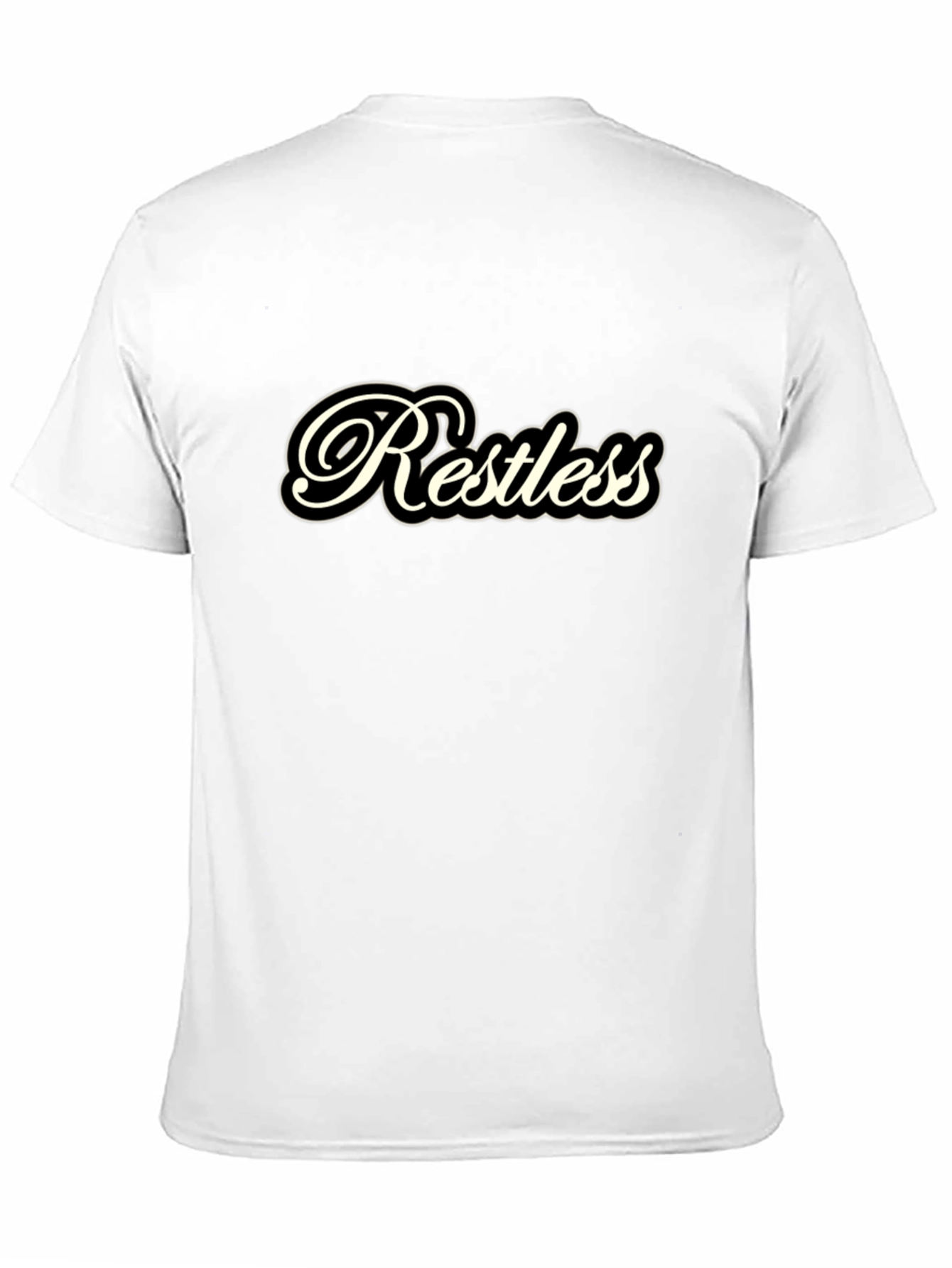 Restless Black T-Shirt: Casual Comfort