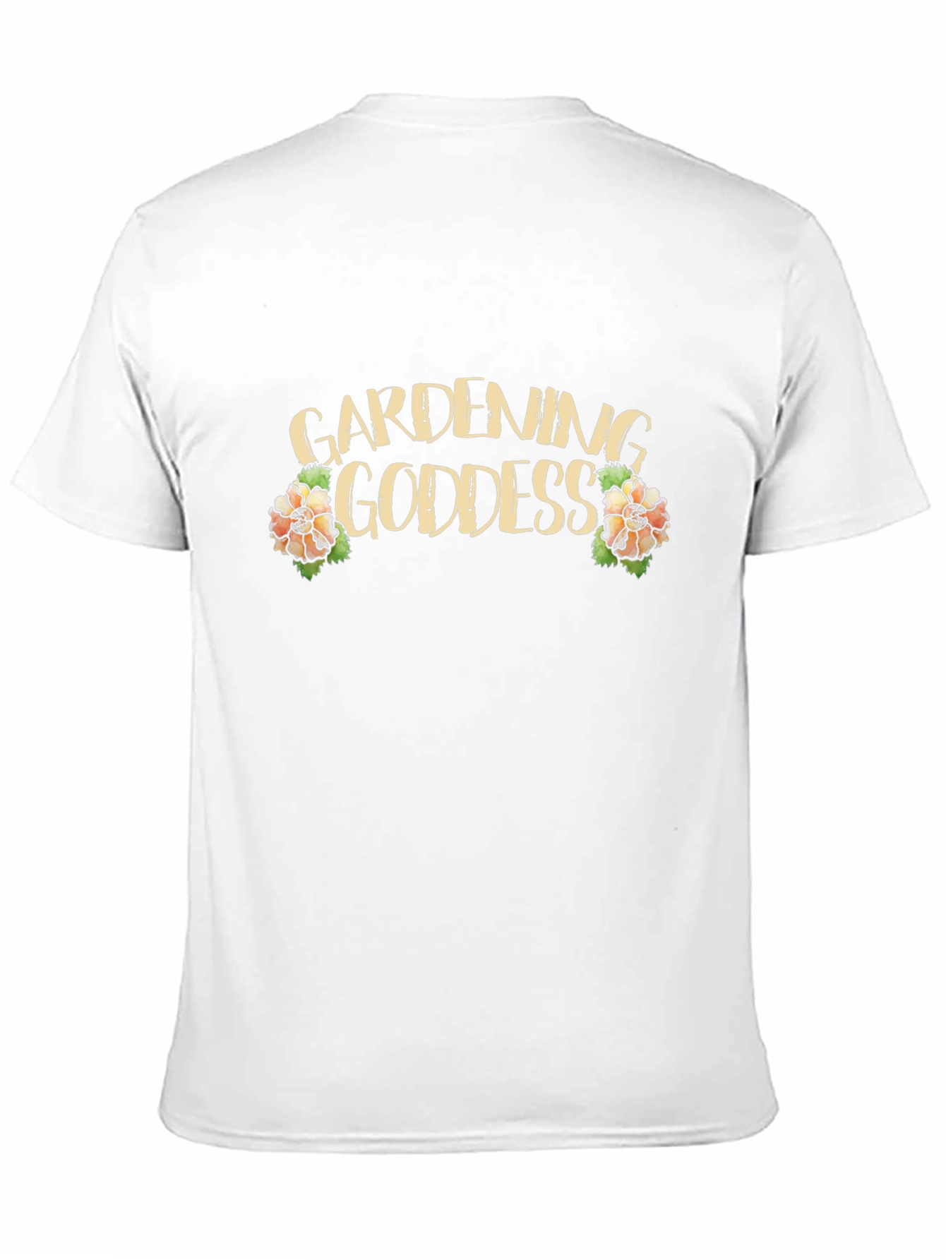 Gardening Goddess Graphic Tee - Black Cotton T-Shirt