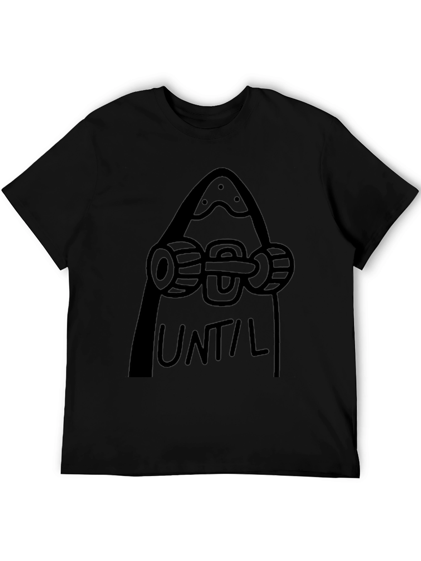 Skateboard Until Mountain Black Tee