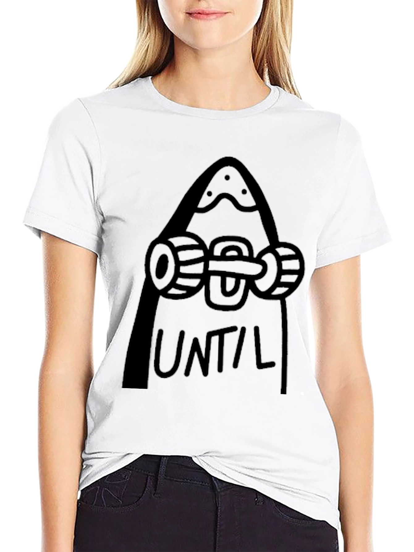 Skateboard Until Mountain Black Tee