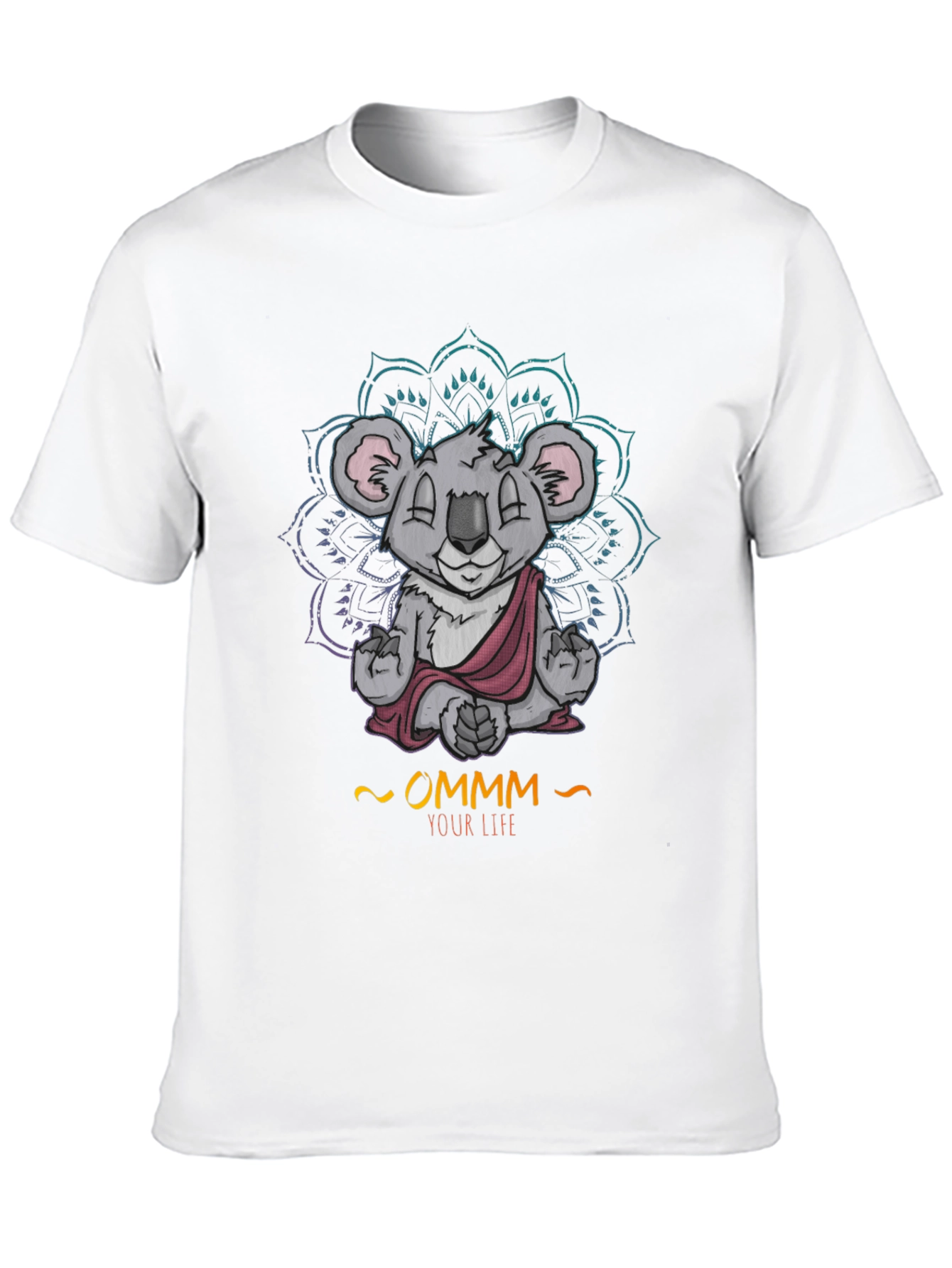 Zen Koala Ommm T-Shirt - Meditating Animal Tee