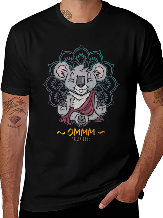 Zen Koala Ommm T-Shirt - Meditating Animal Tee