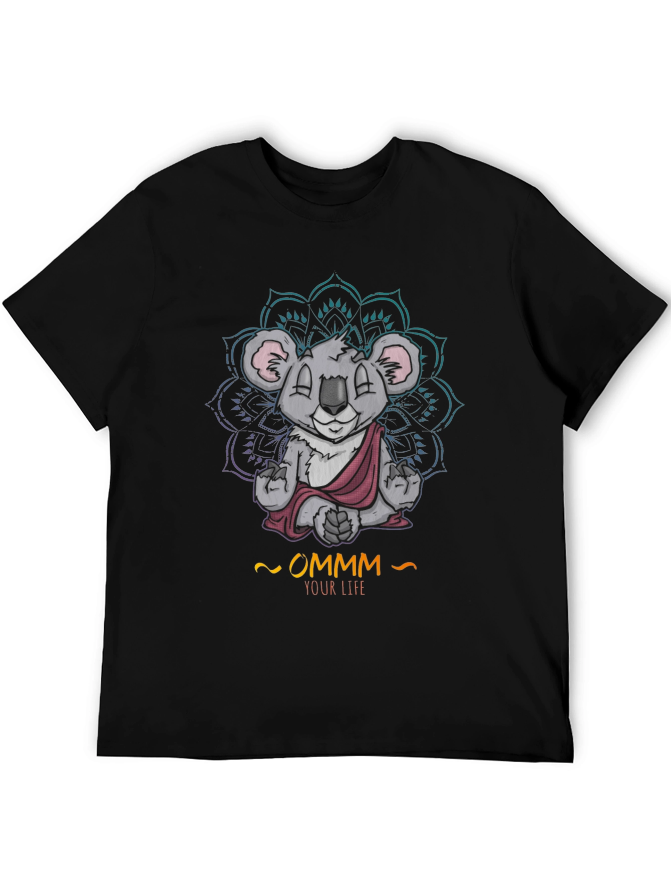 Zen Koala Ommm T-Shirt - Meditating Animal Tee