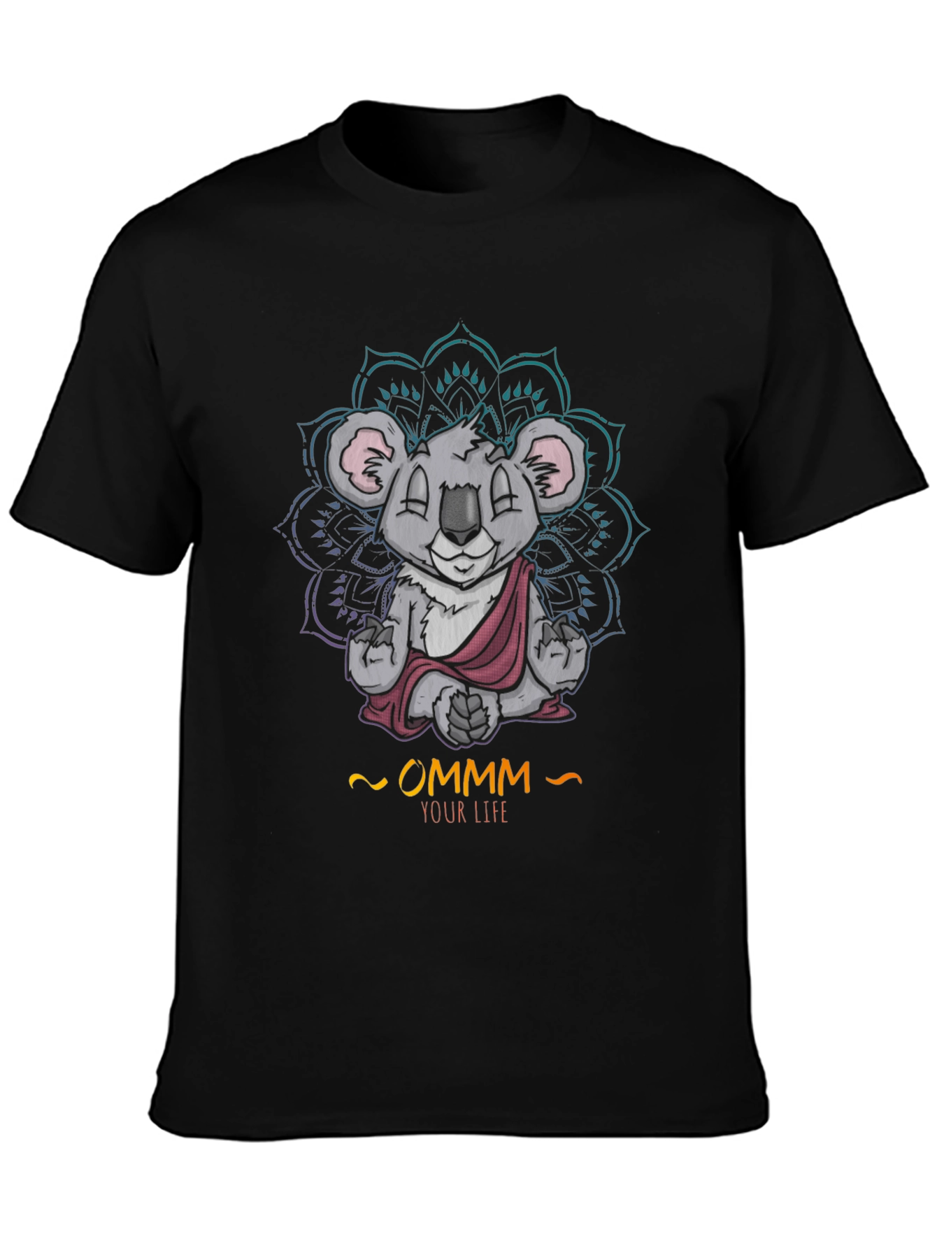 Zen Koala Ommm T-Shirt - Meditating Animal Tee