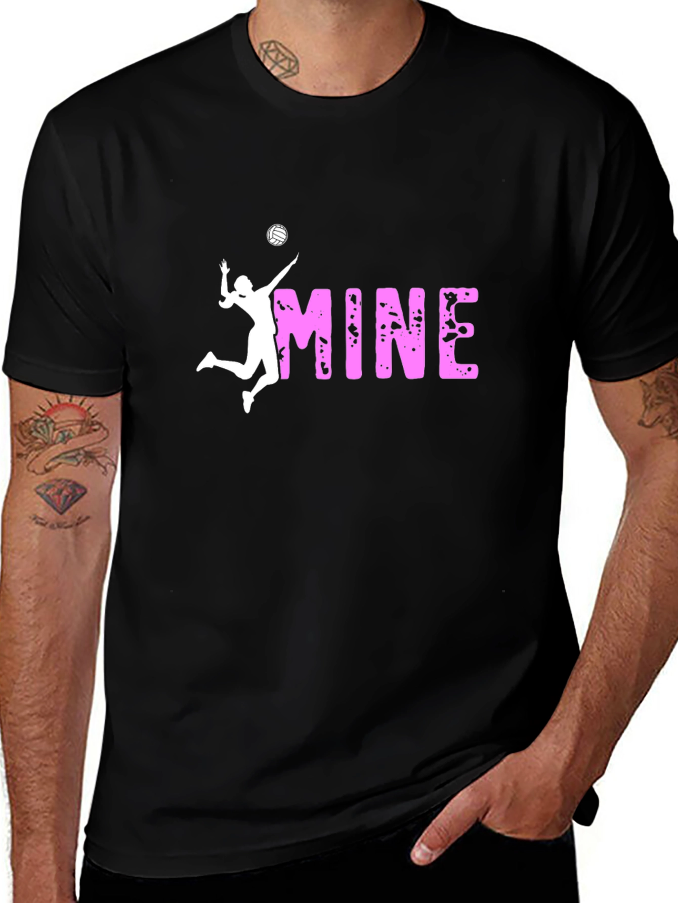 Volleyball MINE Graphic T-Shirt