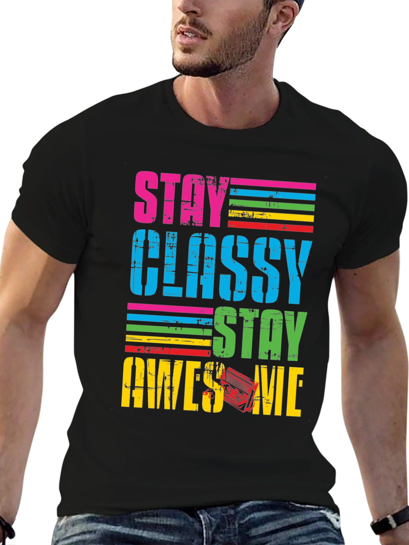 Stay Classy Awesome Retro T-Shirt