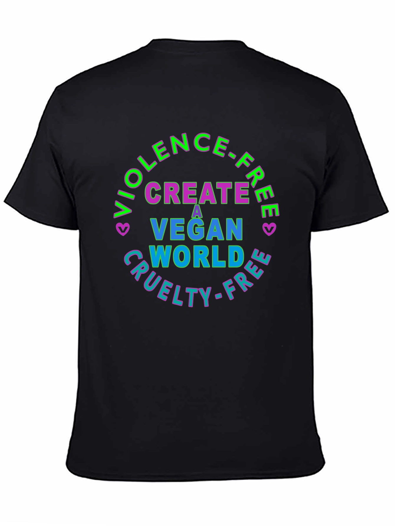 Vegan World T-Shirt - Cruelty Free Violence Free