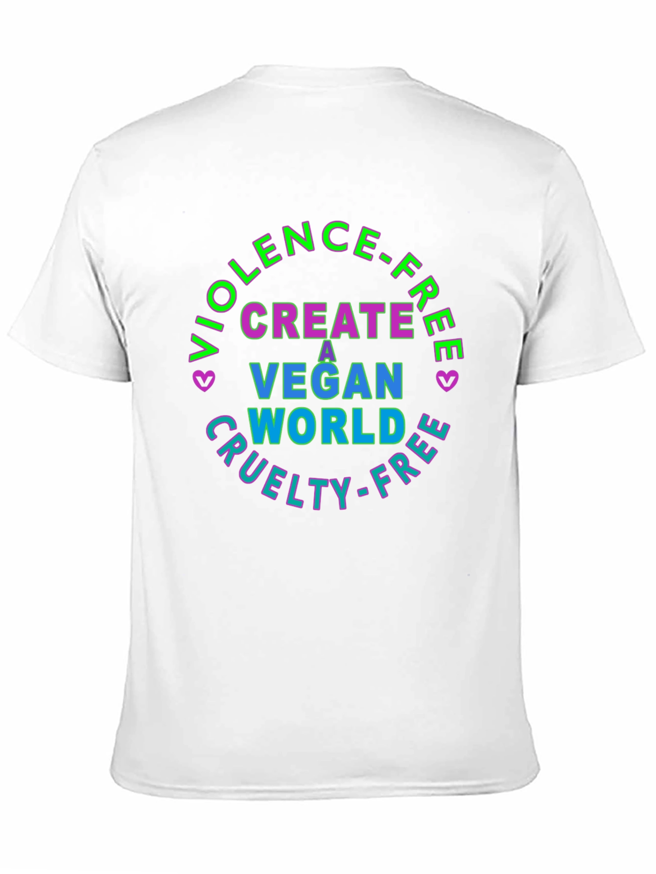 Vegan World T-Shirt - Cruelty Free Violence Free