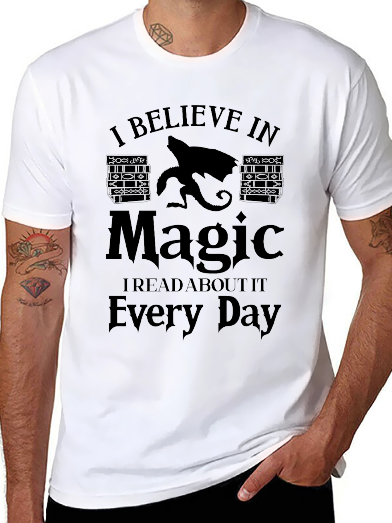 Magic Book Lover T-Shirt - Read About Magic Everyday