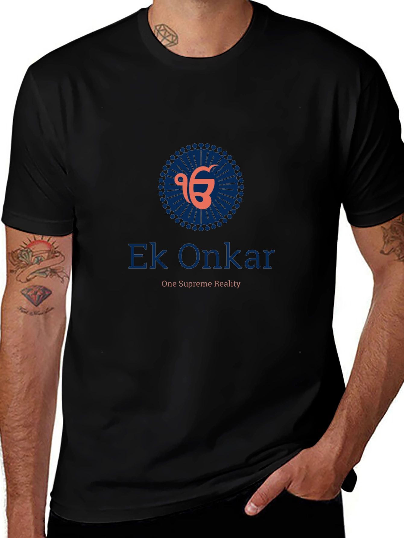 Ek Onkar Graphic Black T-Shirt
