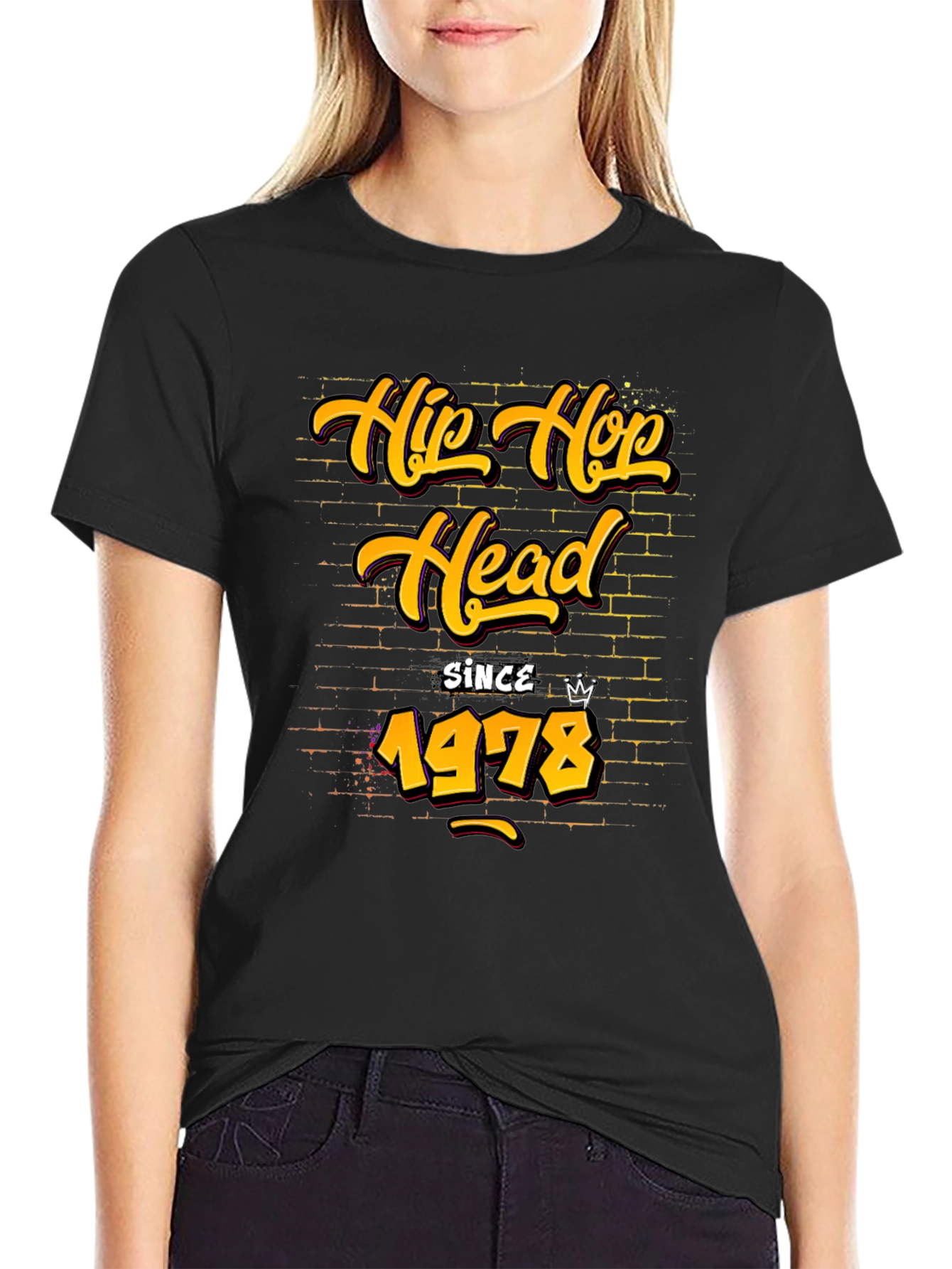 Hip Hop Head Since 1978 Black T-Shirt