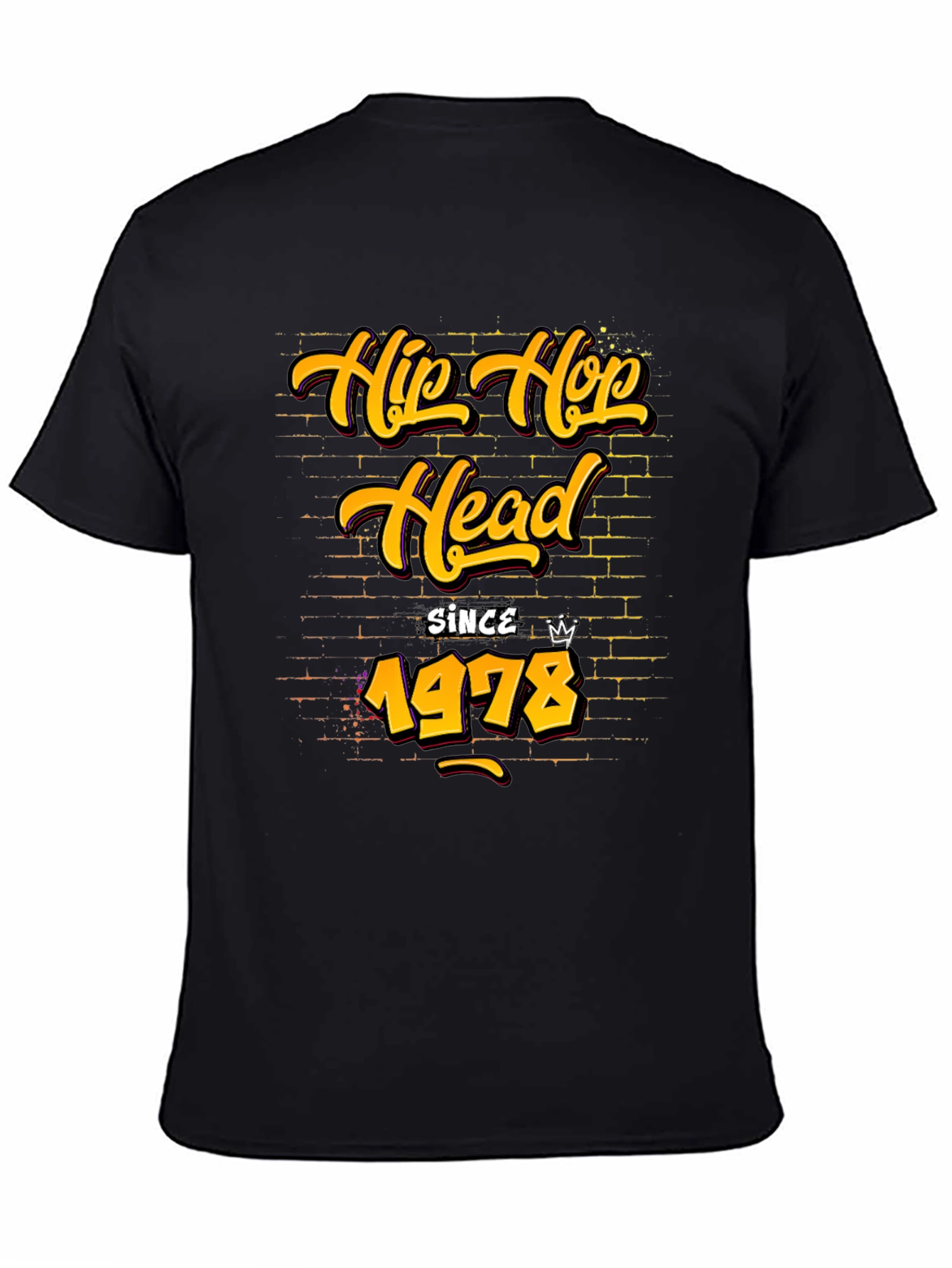 Hip Hop Head Since 1978 Black T-Shirt