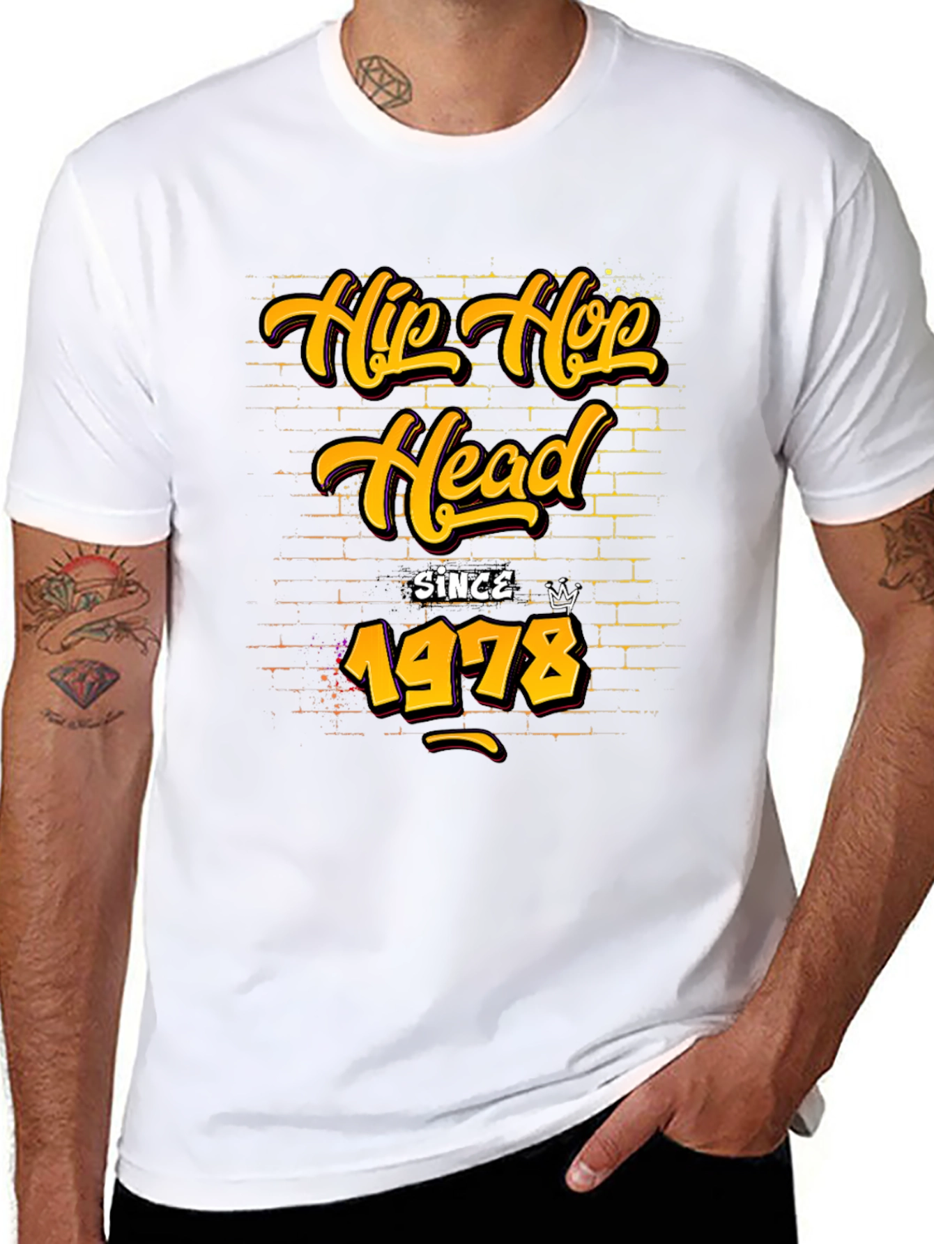 Hip Hop Head Since 1978 Black T-Shirt