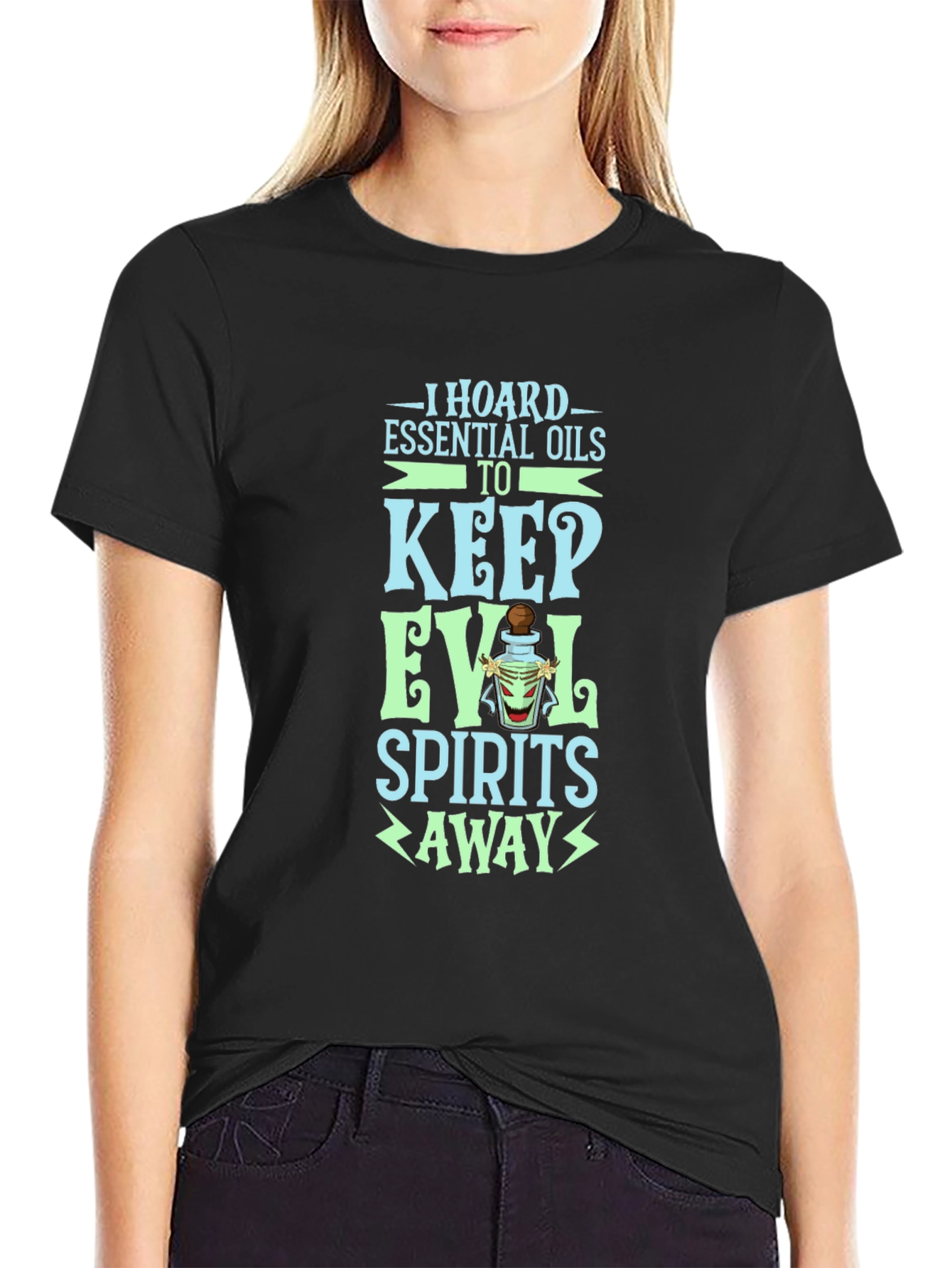 Essential Oils T-Shirt: Keep Evil Spirits Away