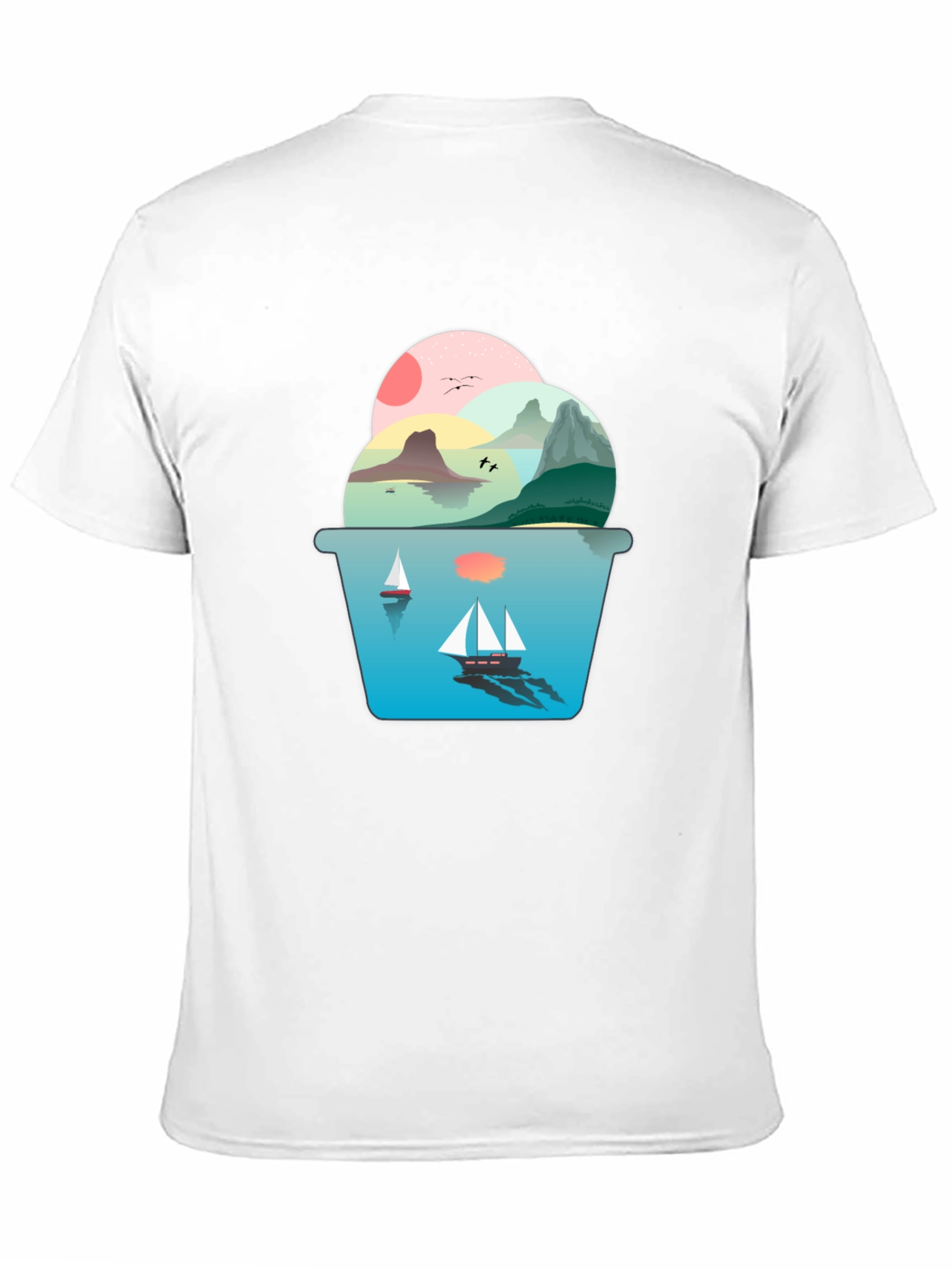 Scenic Seascape Graphic Tee - Coastal Dream Shirt