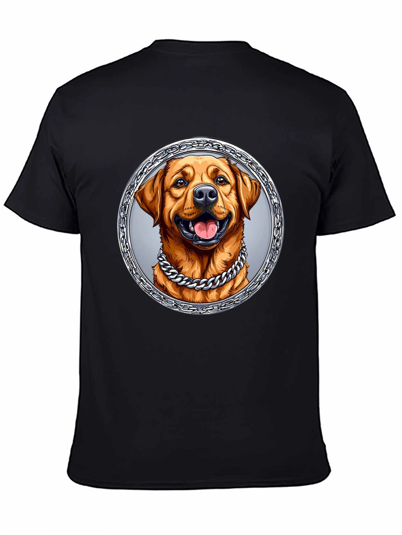 Dog Portrait Graphic Tee - Cool Chain Design
