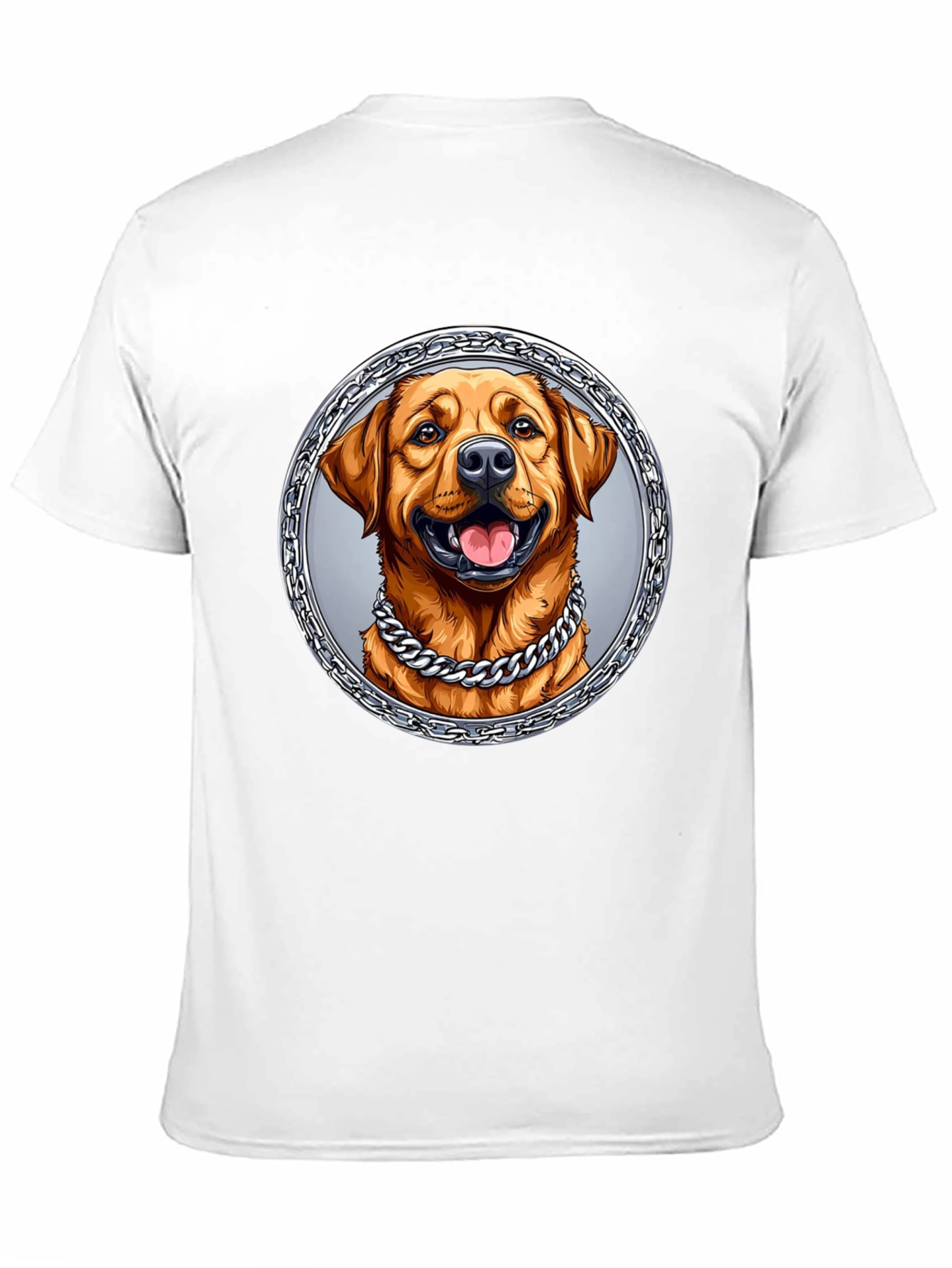 Dog Portrait Graphic Tee - Cool Chain Design