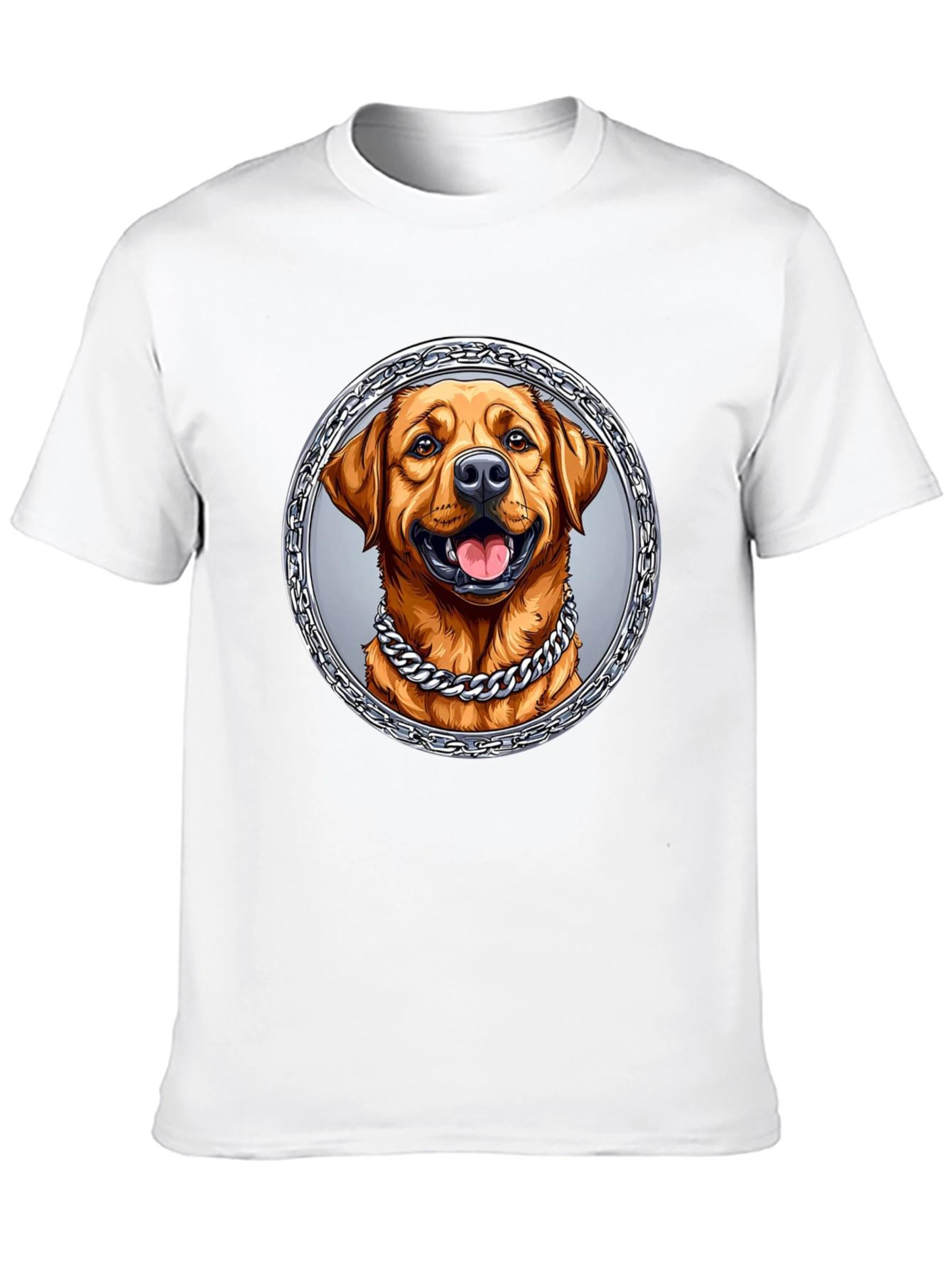 Dog Portrait Graphic Tee - Cool Chain Design